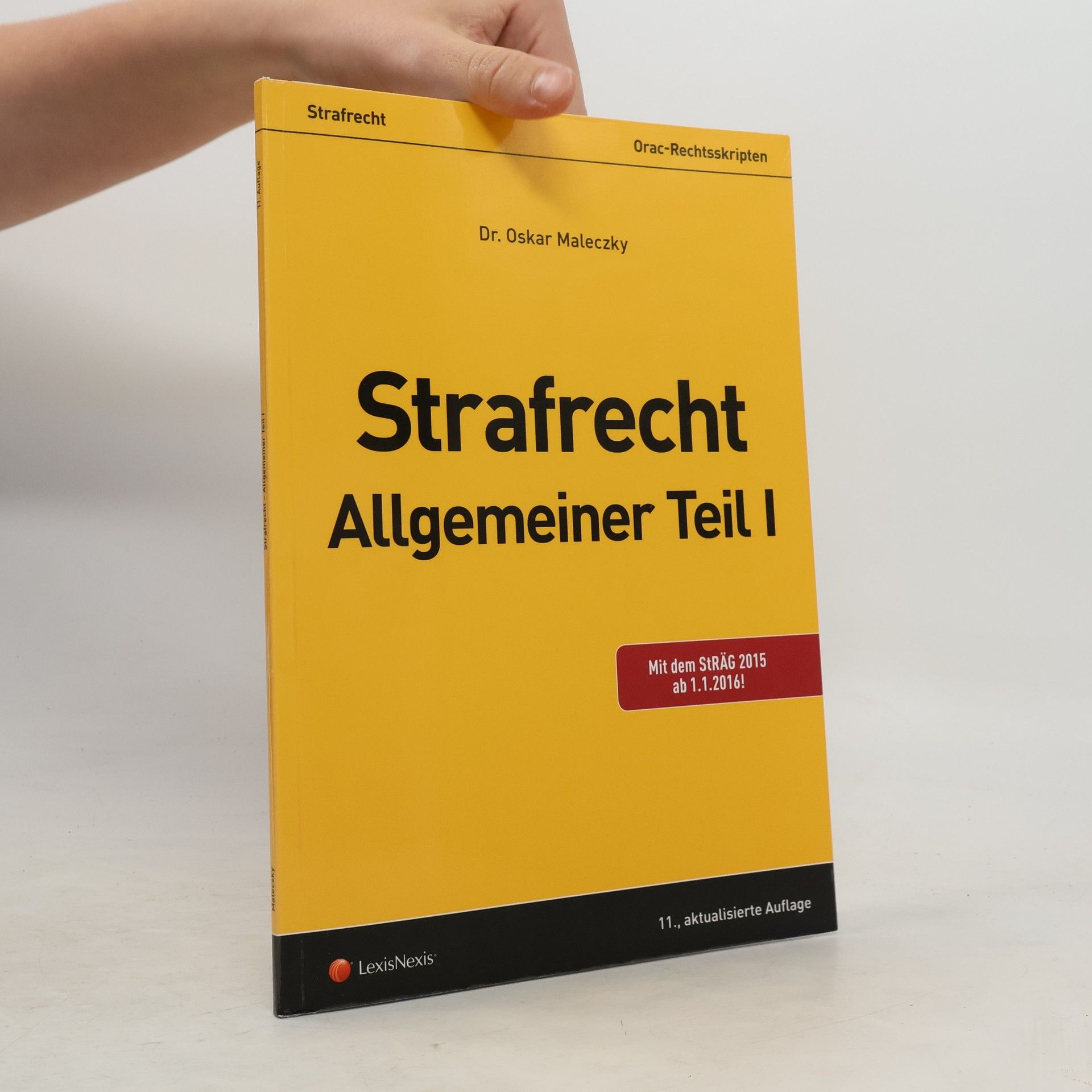 Oskar Maleczky Strafrecht, Allgemeiner Teil I