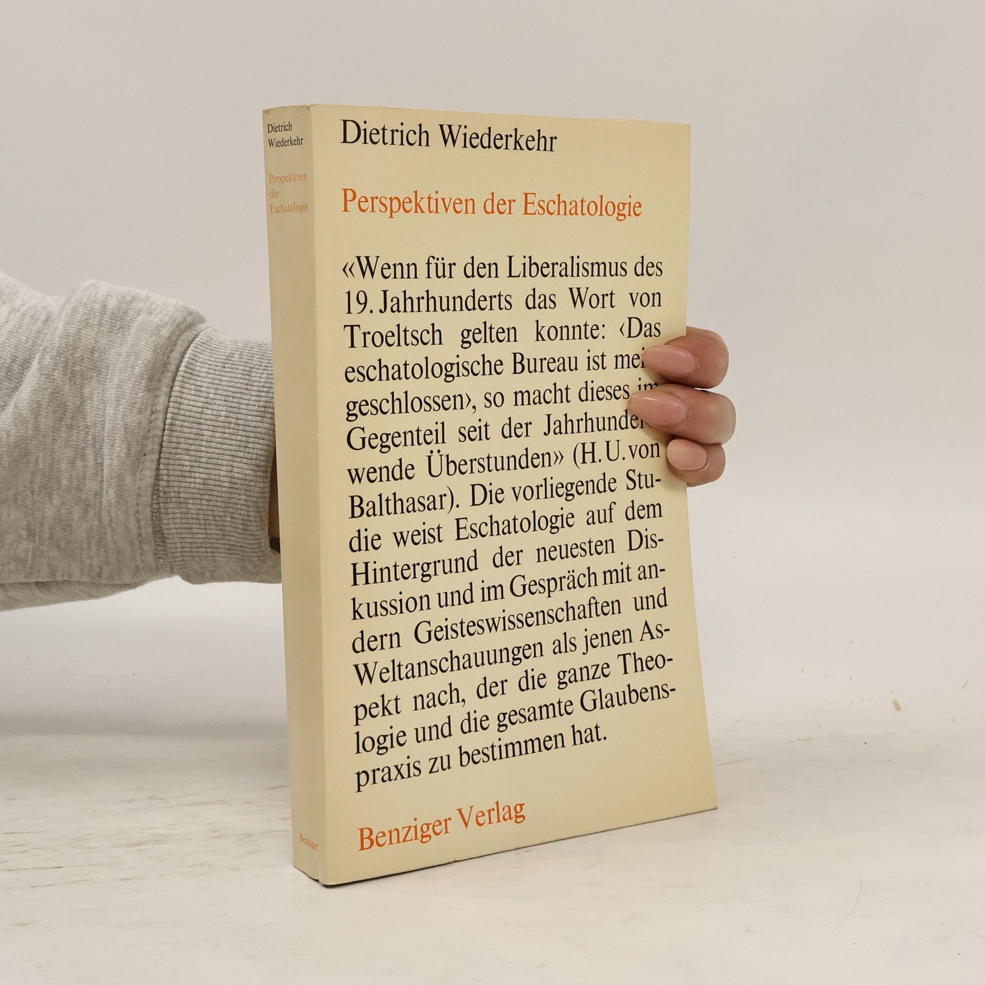 Dietrich Wiederkehr Perspektiven der Eschatologie
