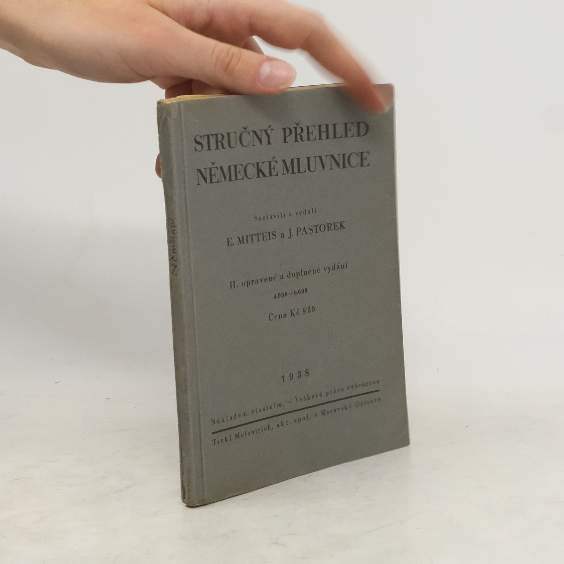 E. Mitteis Stručný přehled německé mluvnice