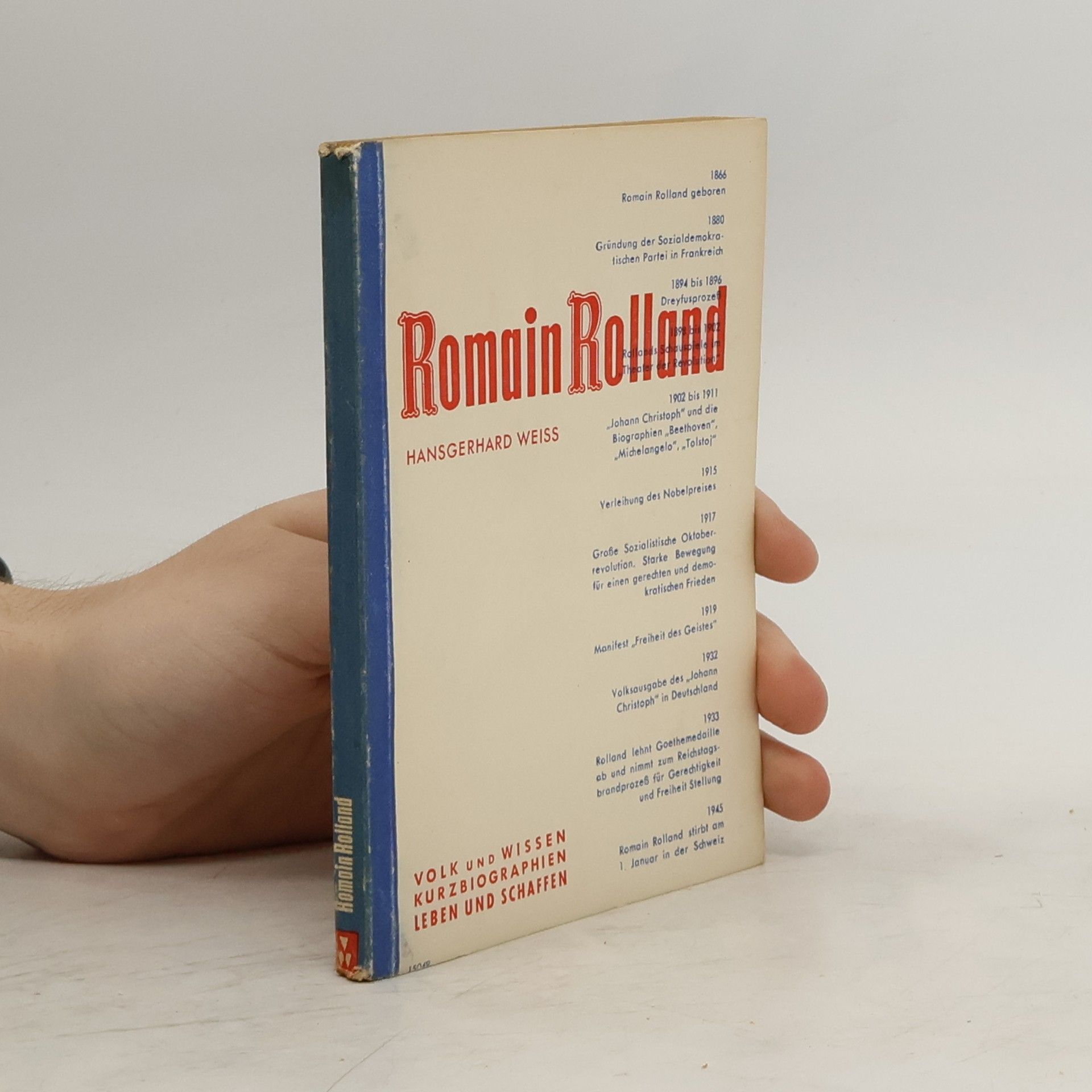 Hansgerhard Weiss Romain Rolland