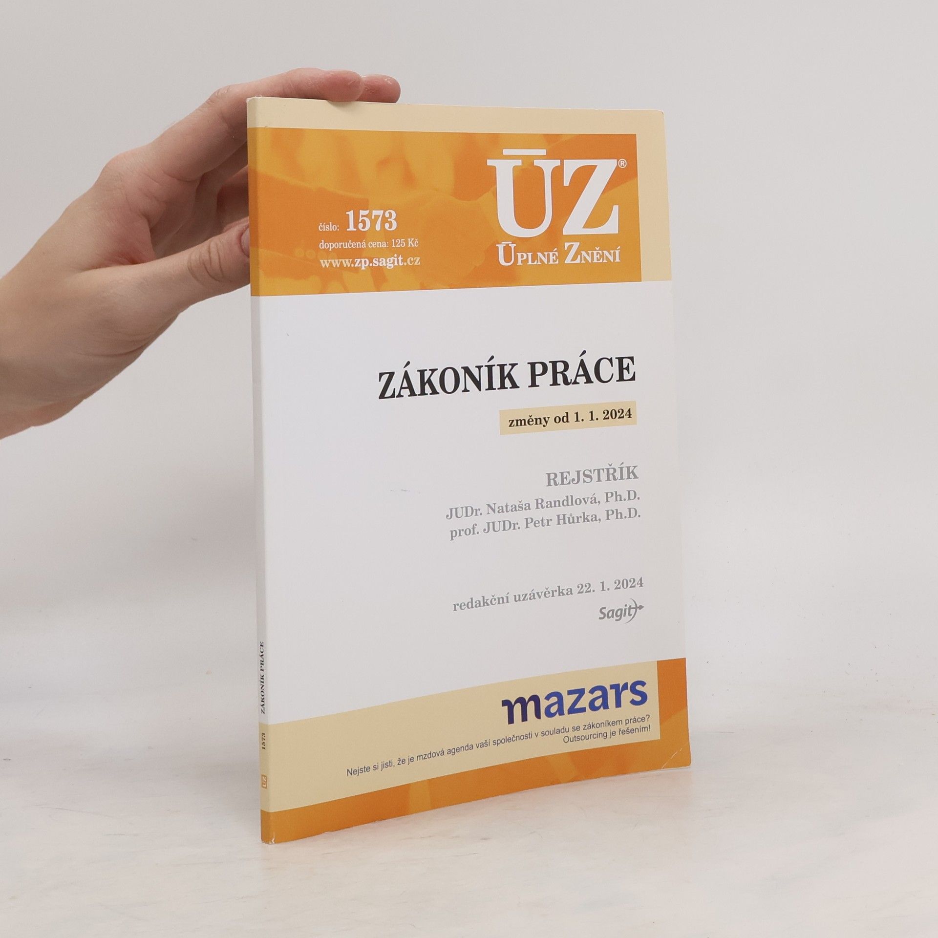 Nataša Randlová Zákoník práce. Změny od 1.1.2024