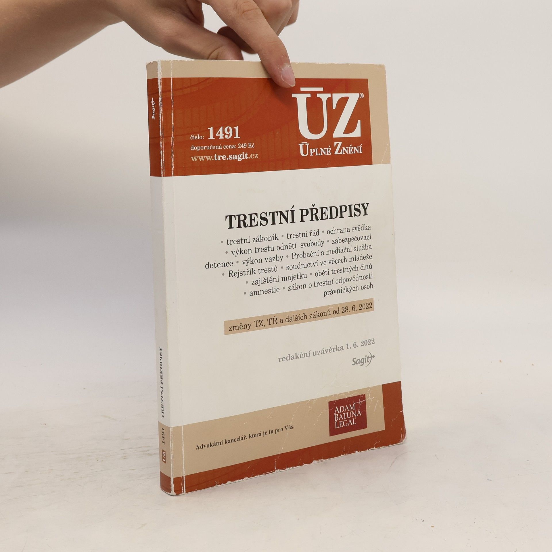 Collectif d'auteurs Trestní předpisy