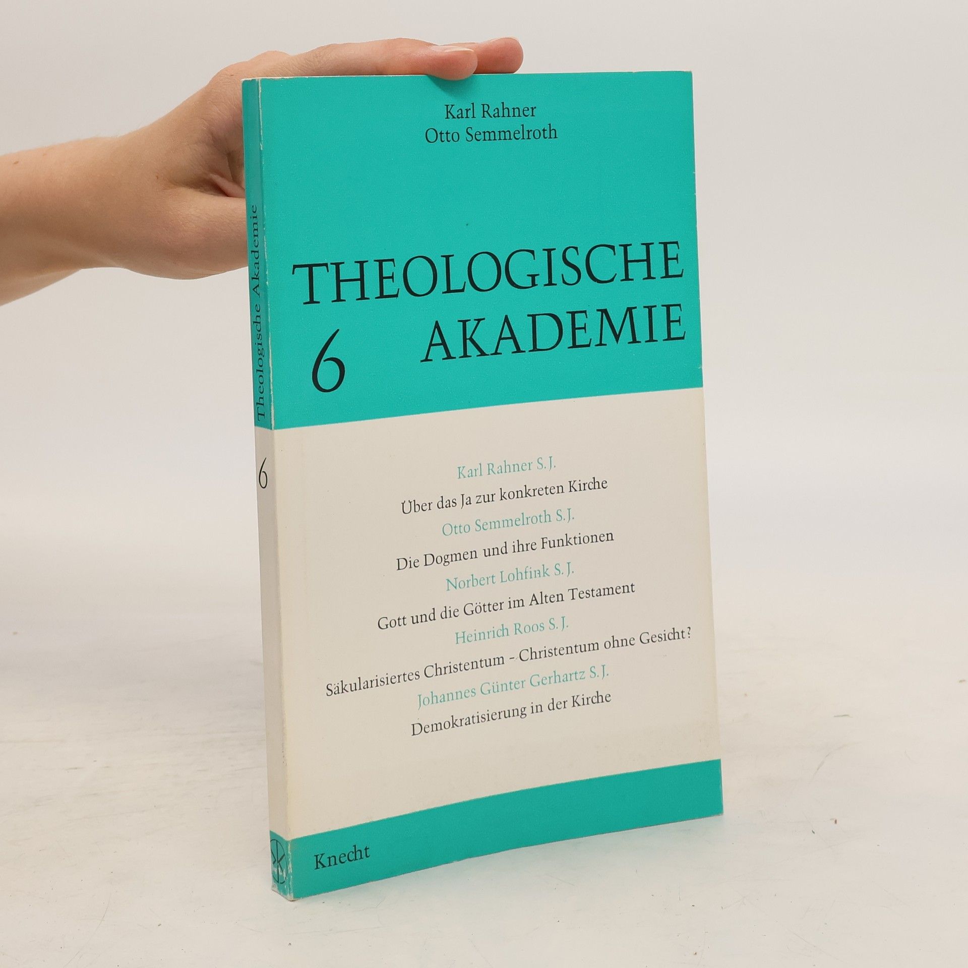 Karl Rahner Theologische Akademie 6.