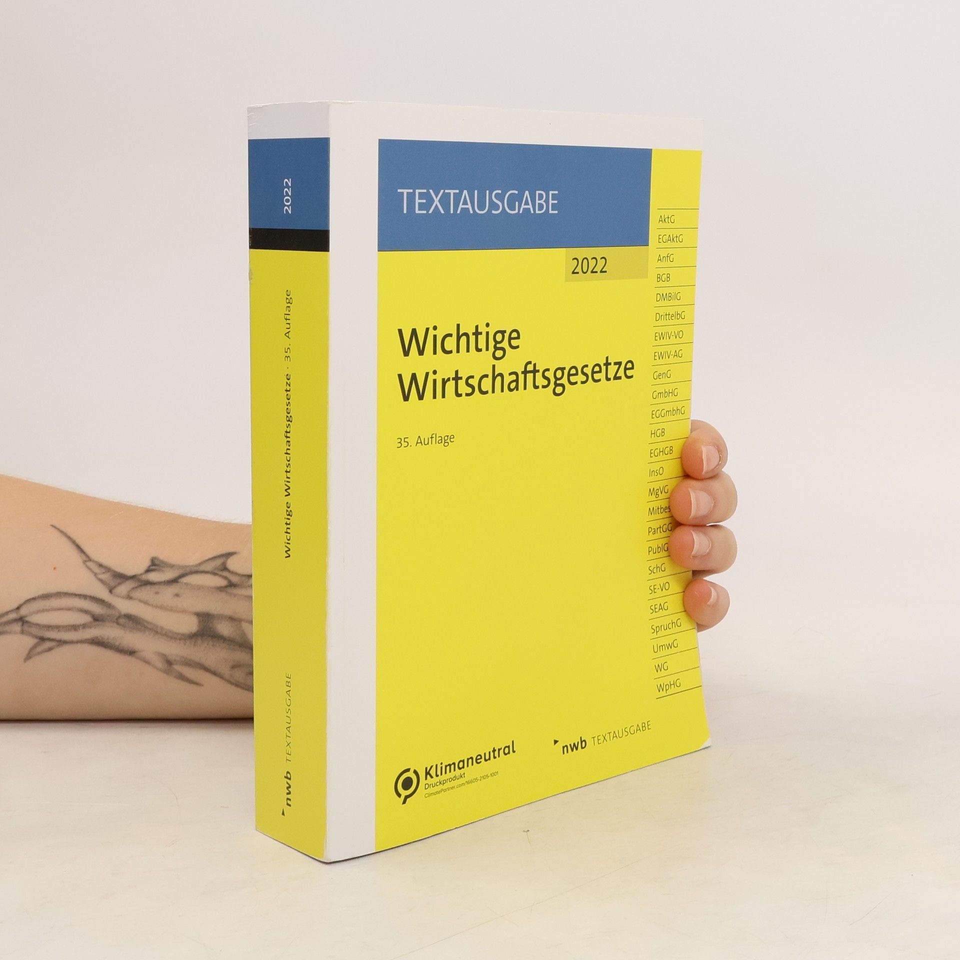 Autorenkollektiv Wichtige Wirtschaftsgesetze