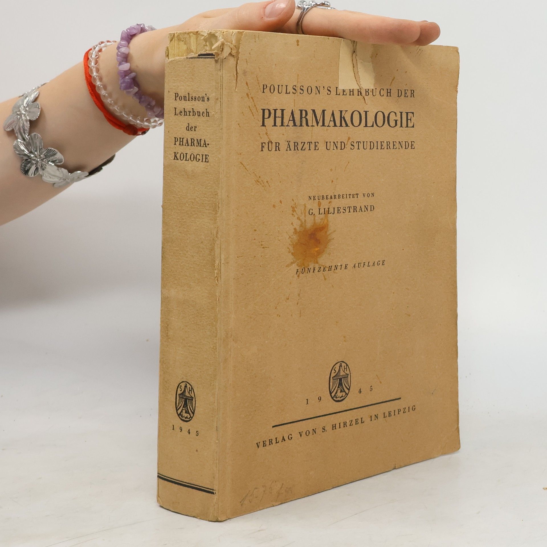 Various authors Poulsson's Lehrbuch der Pharmakologie