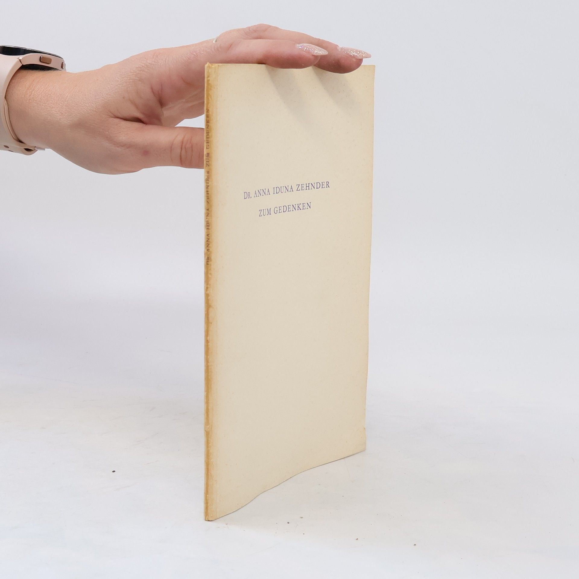 Collectif d'auteurs Dr. Anna Iduna Zehnder zum Gedenken