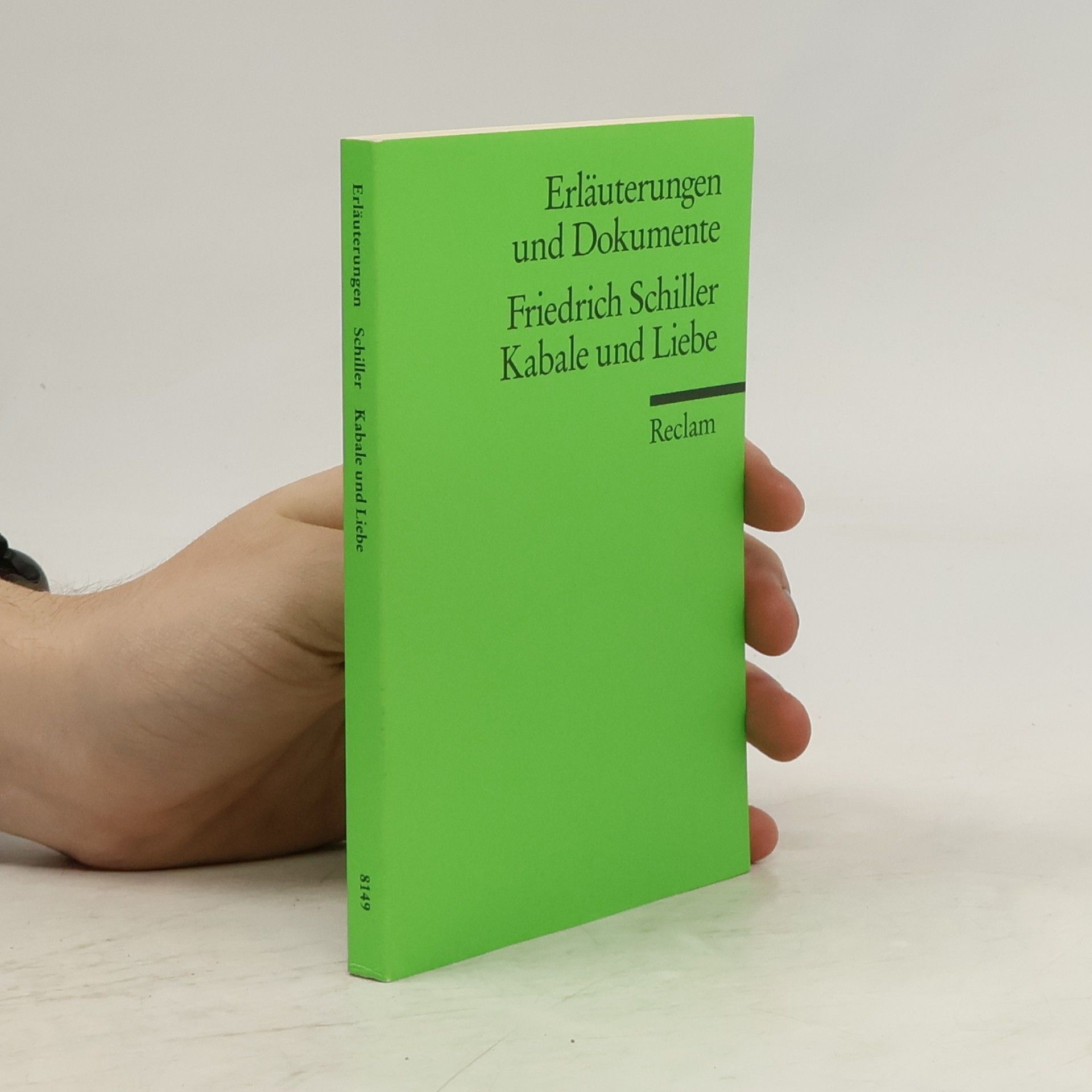 Walter Schafarschik Friedrich Schiller, Kabale und Liebe