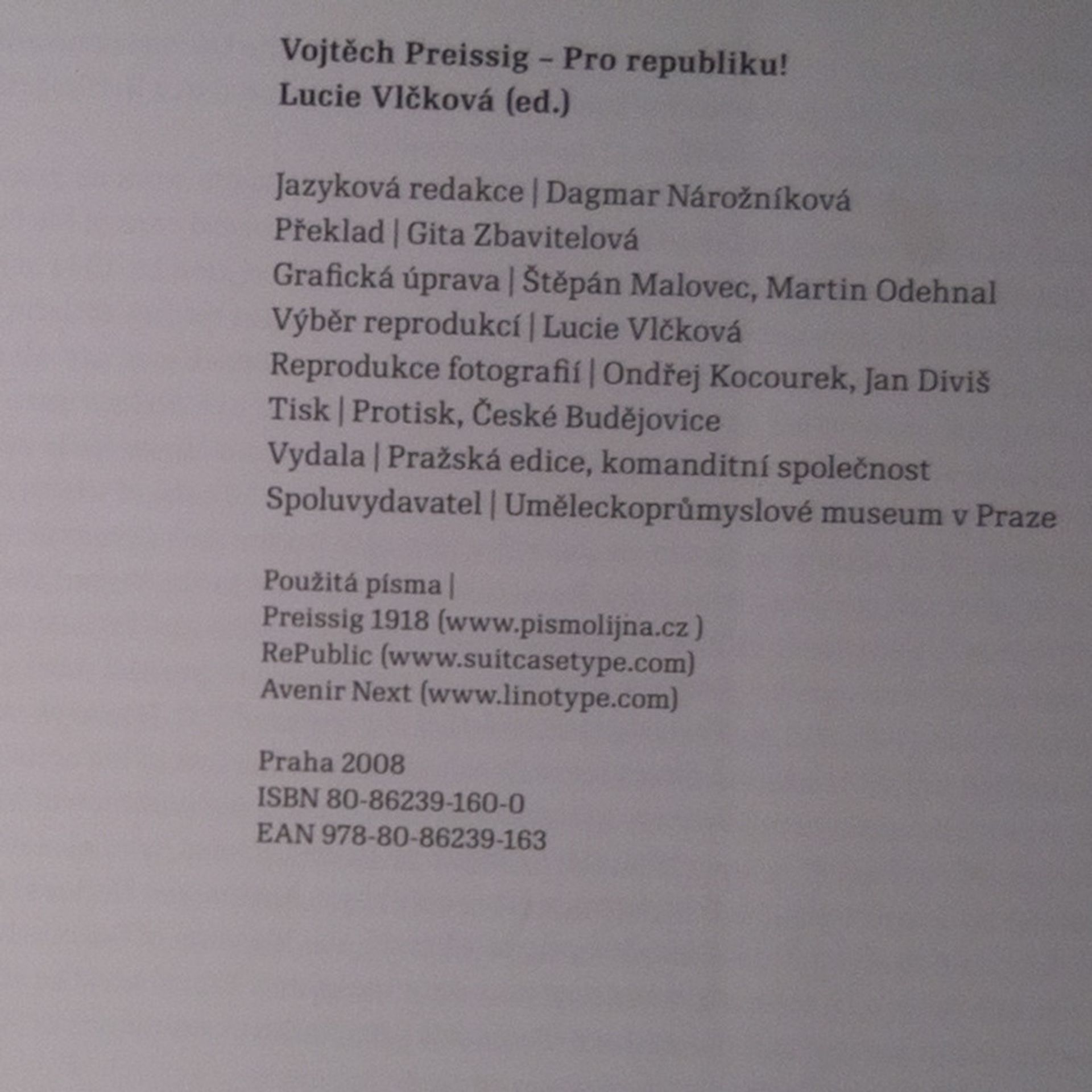 Lucie Vlčková Vojtěch Preissig - Pro republiku!