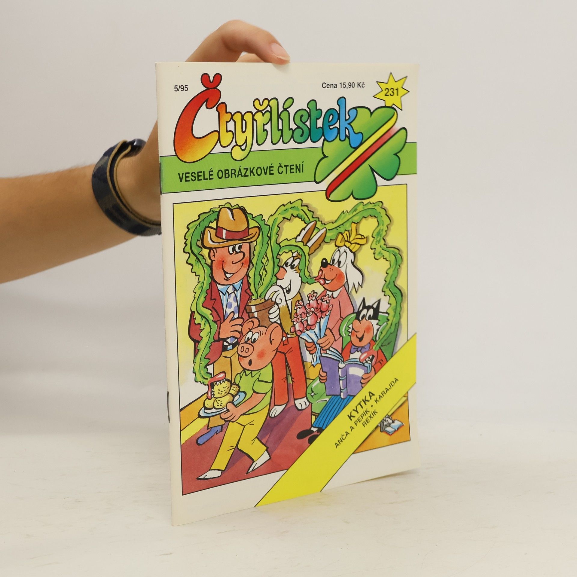 Ljuba Štíplová Čtyřlístek 231, 5/1995. Kytka
