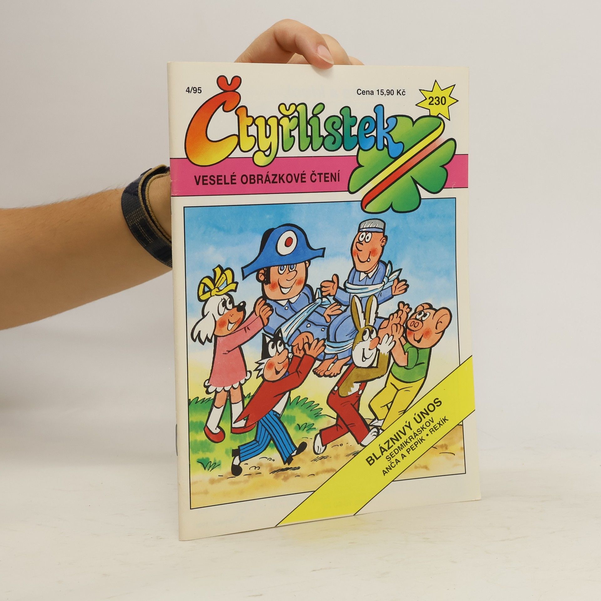 Kolektiv autorů Čtyřlístek 230, 4/1995. Bláznivý únos