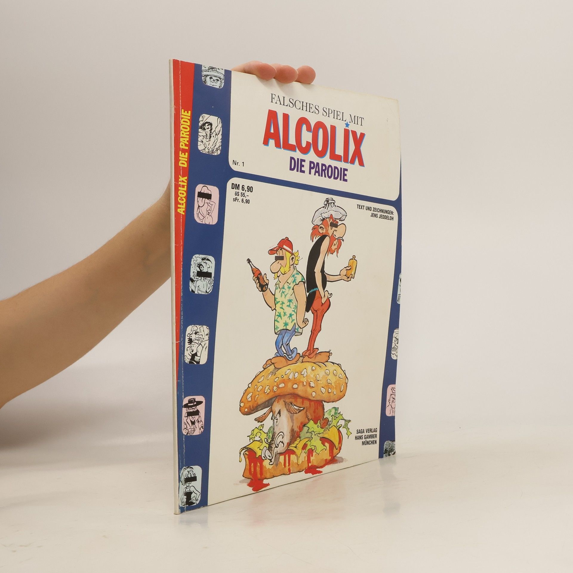 Auteurscollectief Falsches spiel mit Alcolix. Die Parodie