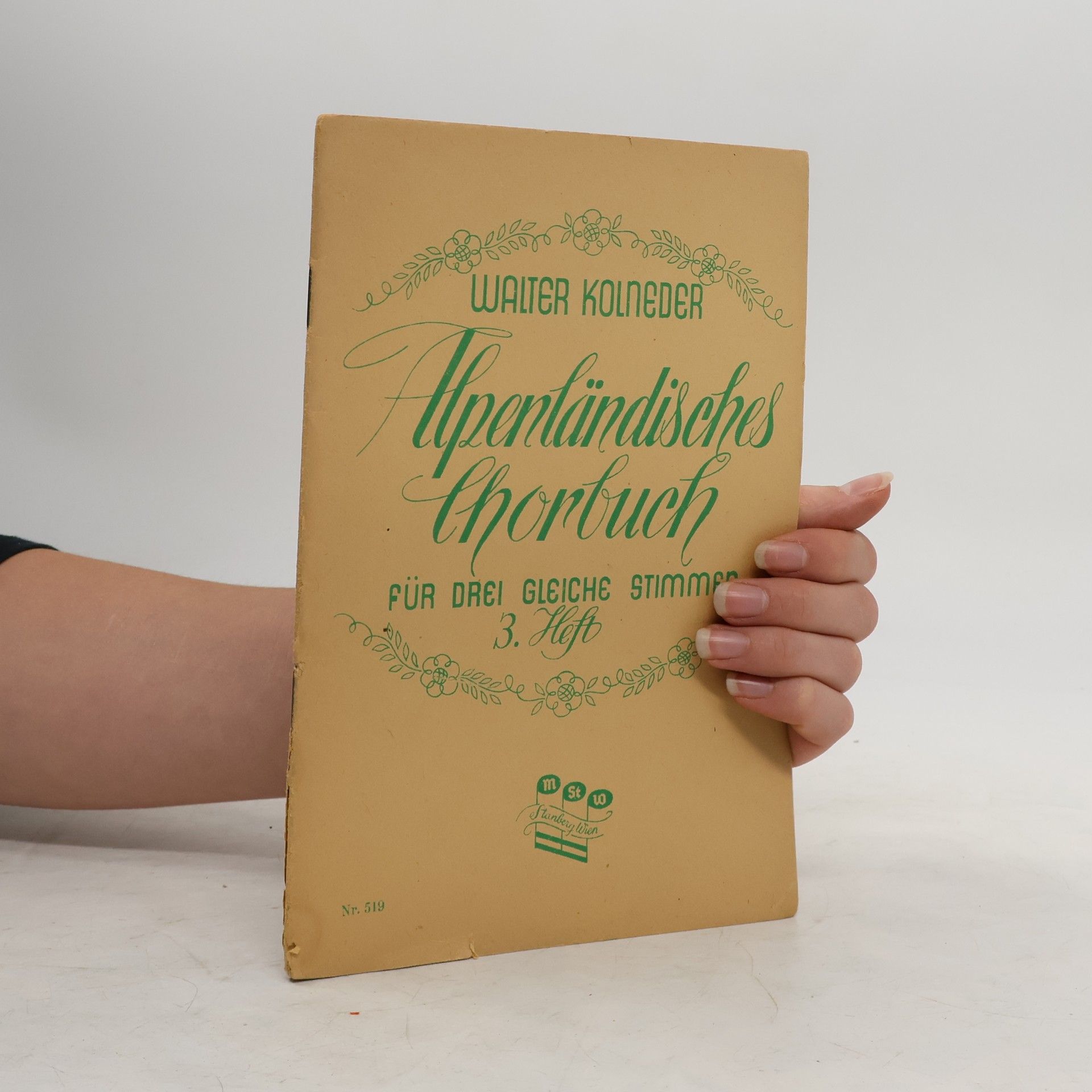 Walter Kolneder Alpenländisches Chorbuch 3. Heft