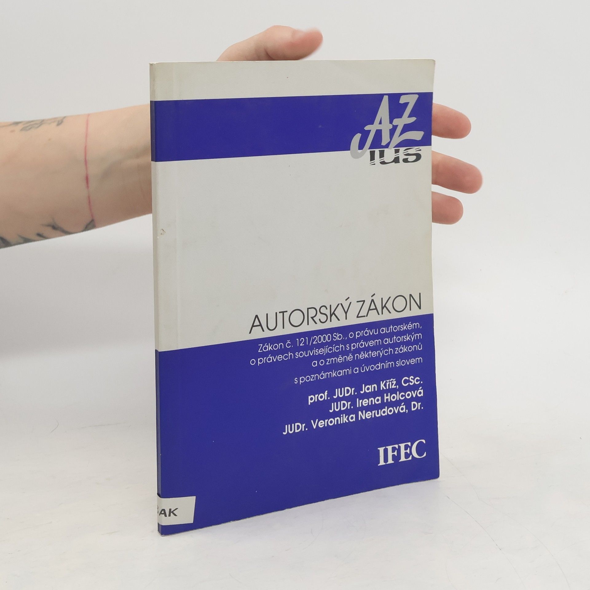 Česko Autorský zákon (2000) Autorský zákon : zákon č. 121