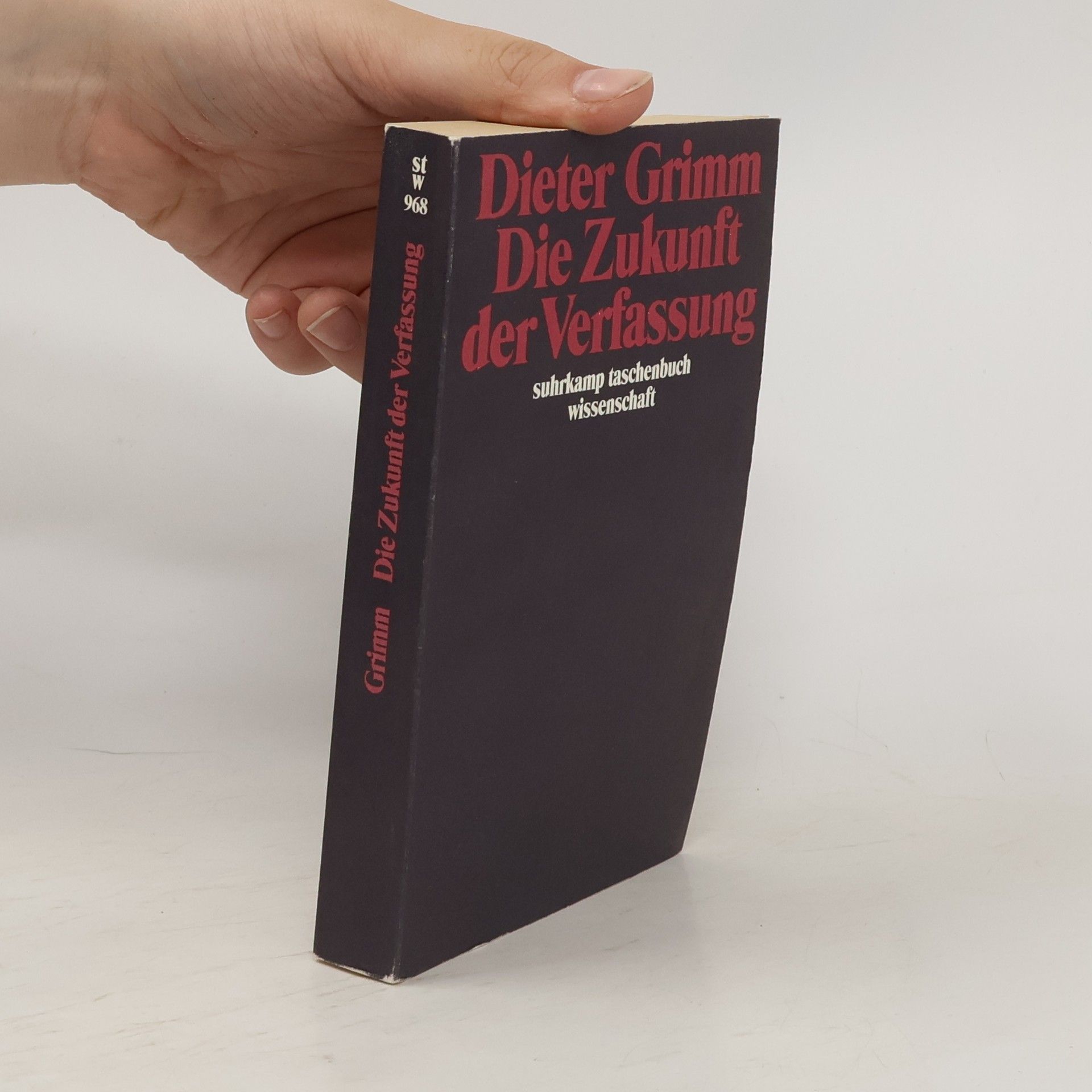 Wolf-Dieter Grimm Die Zukunft der Verfassung