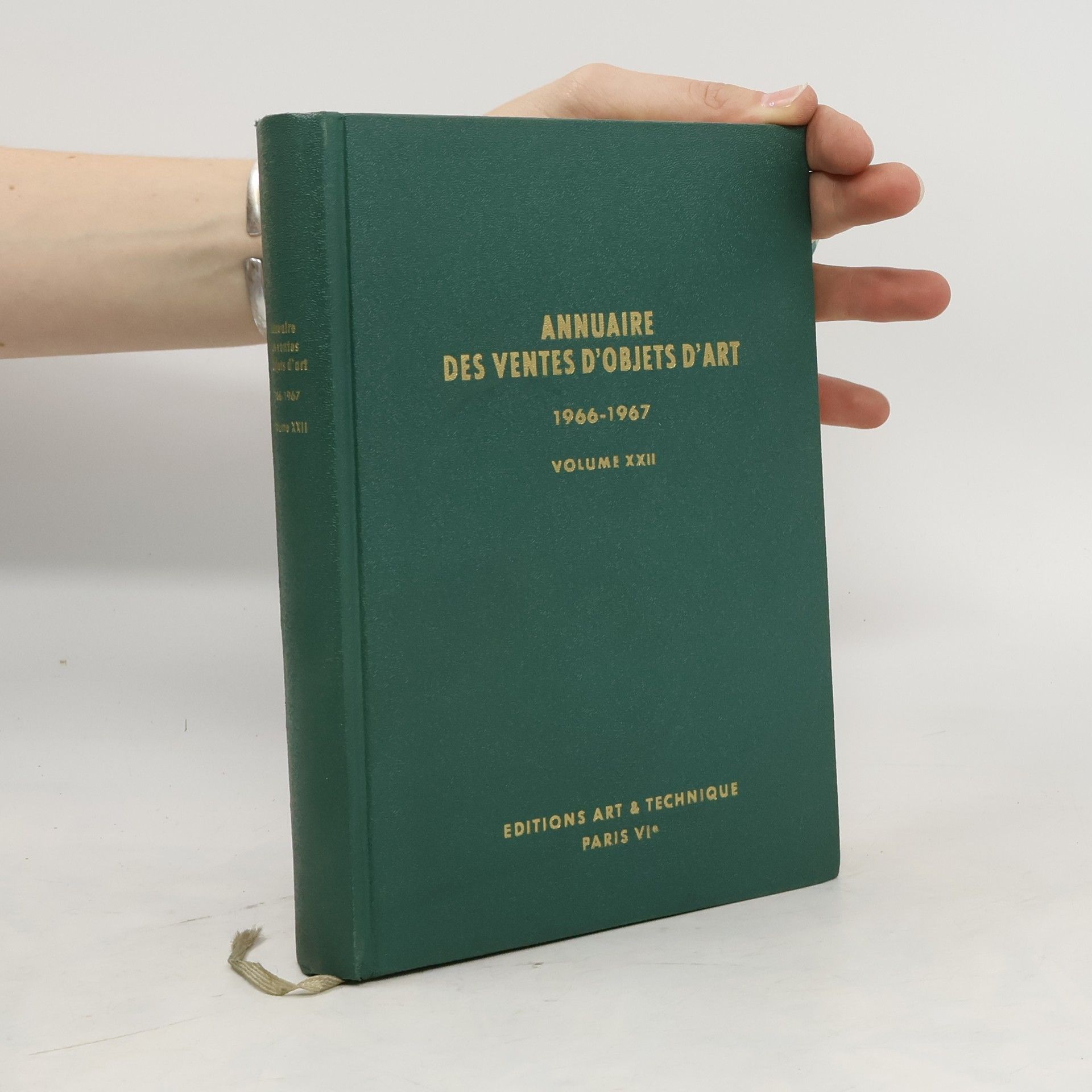 Collectif d'auteurs Annuaire des ventes d'objets d'art 1966-1967, XXII