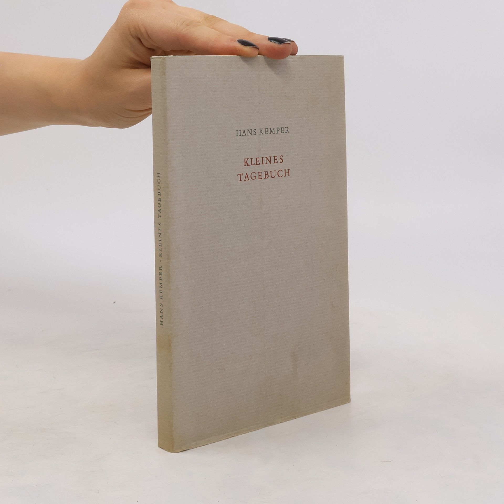 Hans-Georg Kemper Kleines Tagebuch