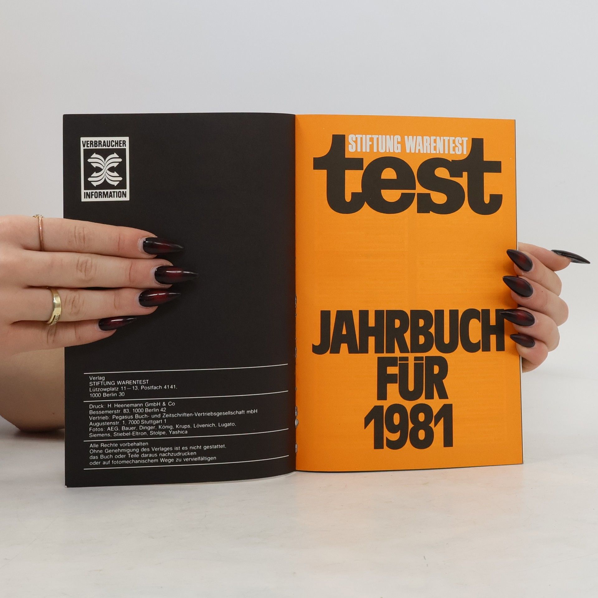 kolektiv Stiftung Warentest. Jahrbuch 19891