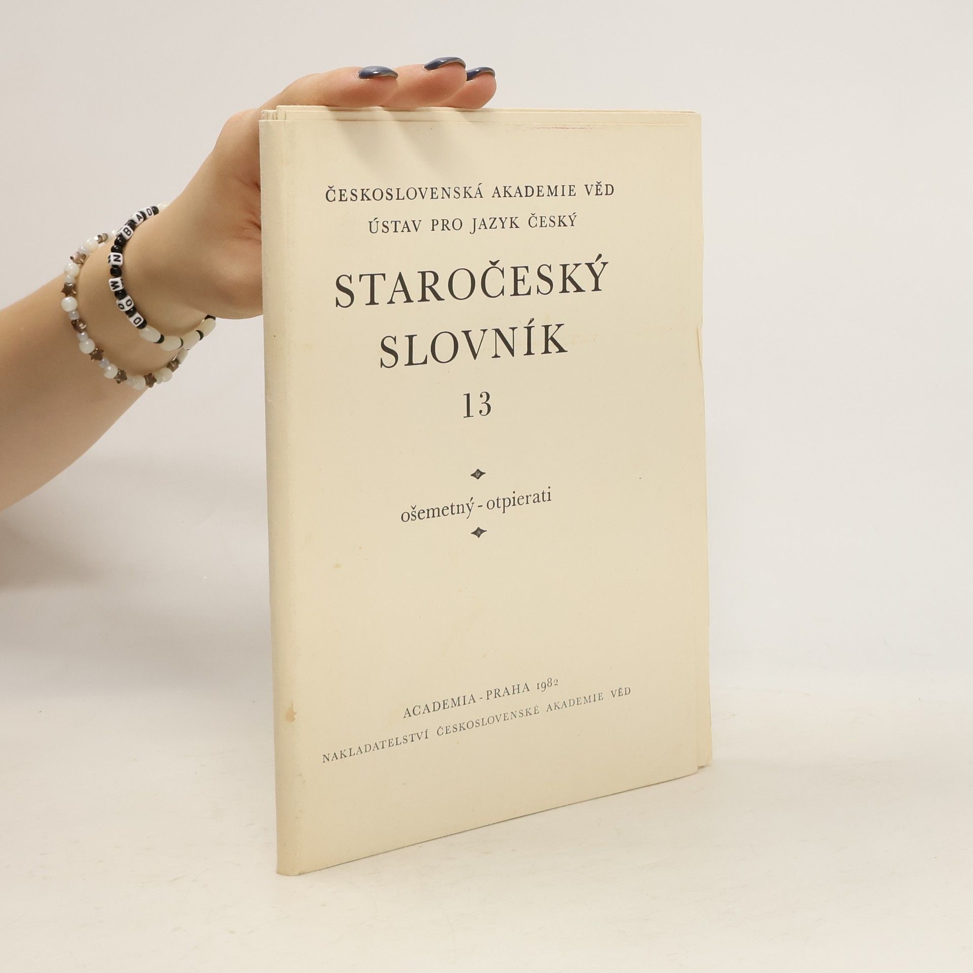 Collectif d'auteurs Staročeský slovník 13
