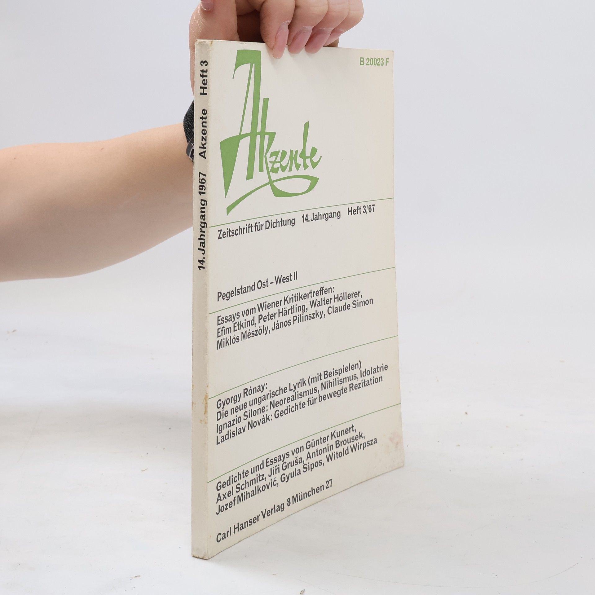 Collectif d'auteurs Akzente: Zeitschrift für Literatur. Heft 3/67