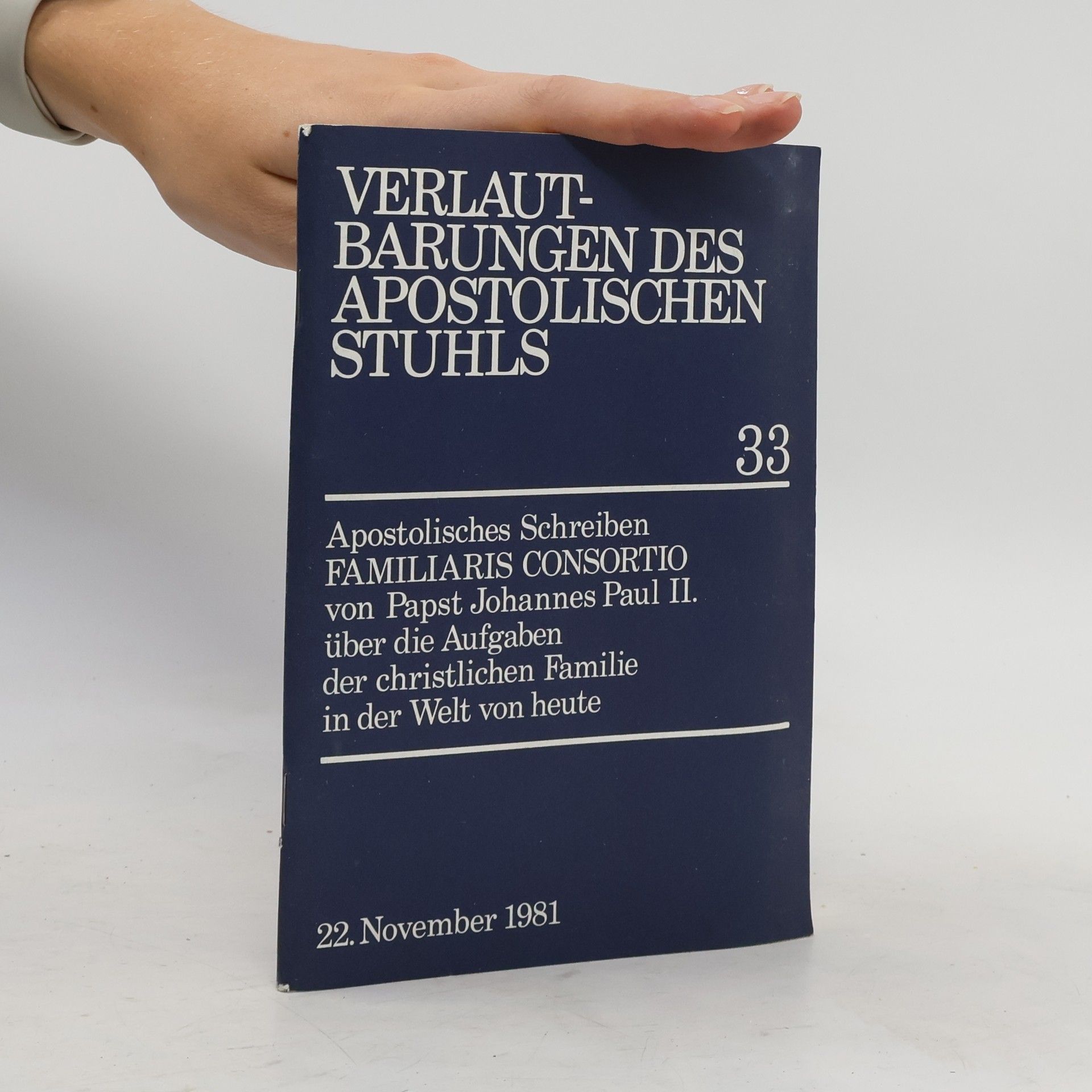 Papst Johannes Paul II Verlautbarungen des Apostolischen Stuhls 33