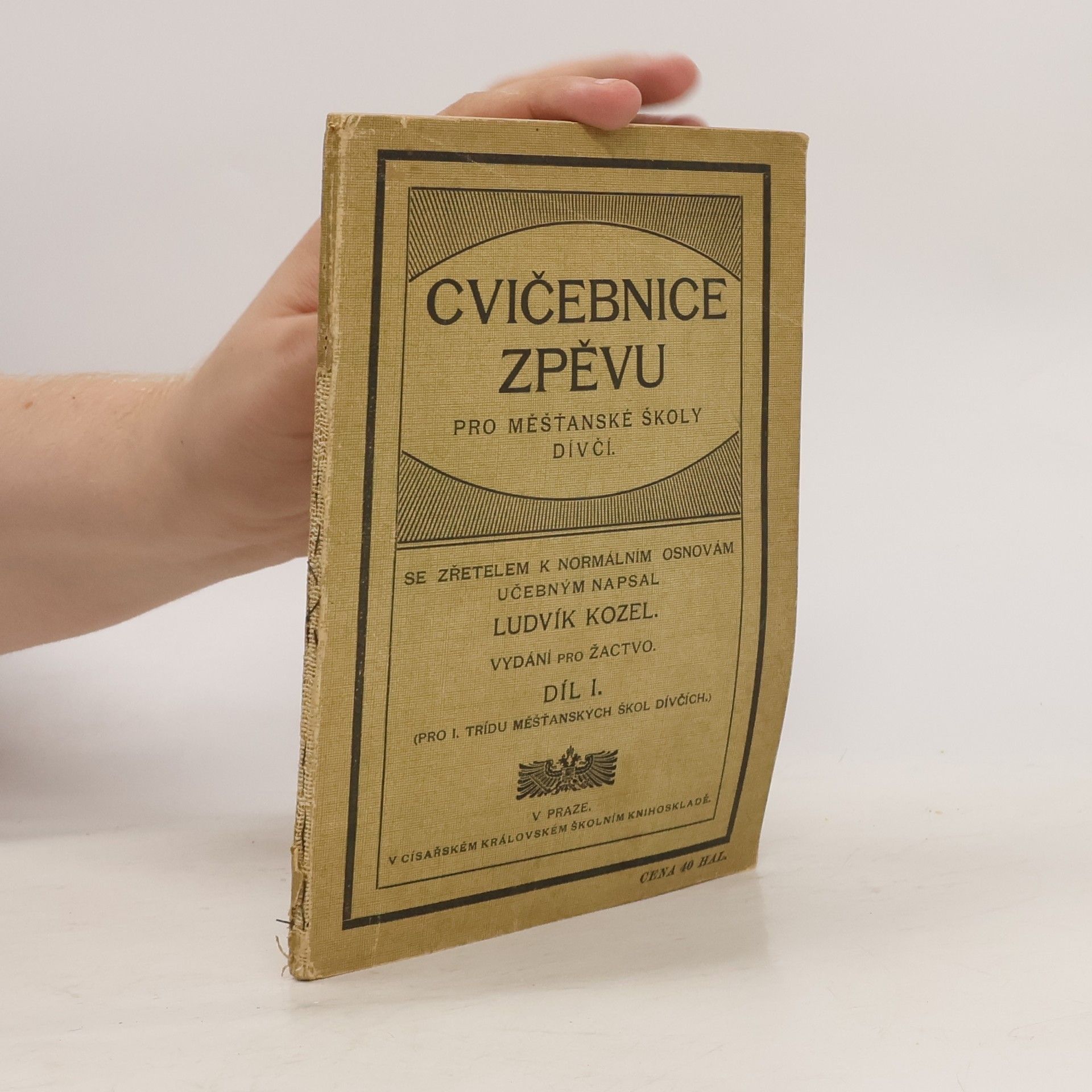 Ludvík Kozel Cvičebnice zpěvu I