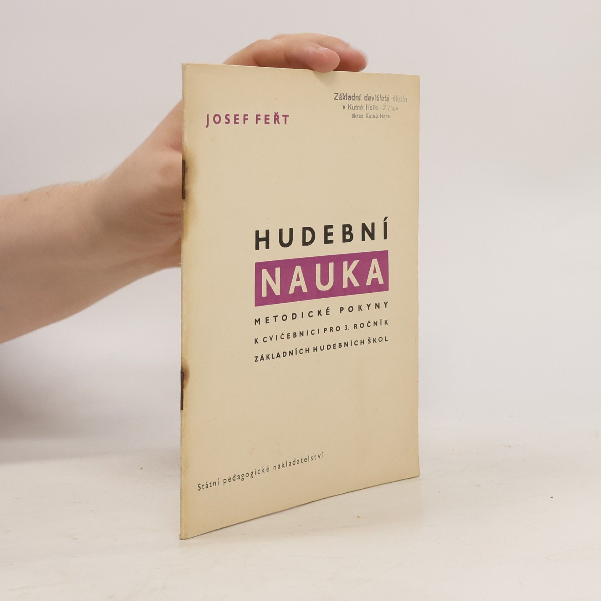Josef Feřt Hudební věda