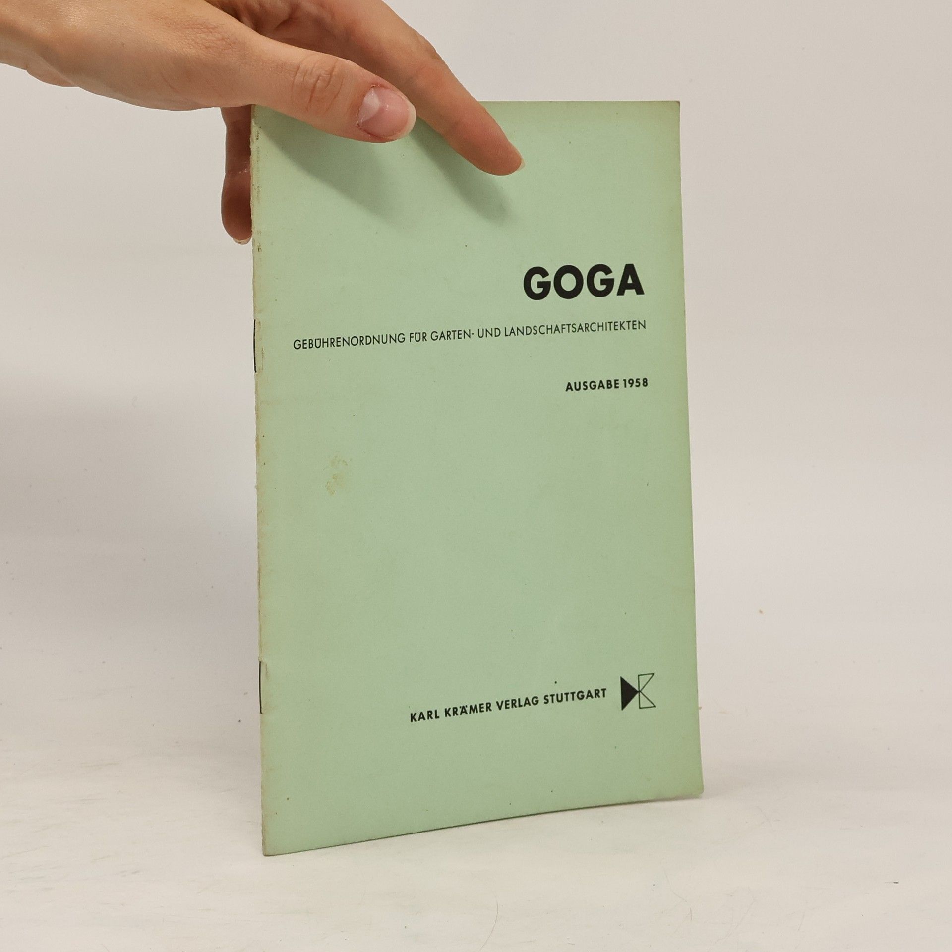 Autorenkollektiv GOGA. Gebührenordnung für Garten- und Landschaftsarchitekten