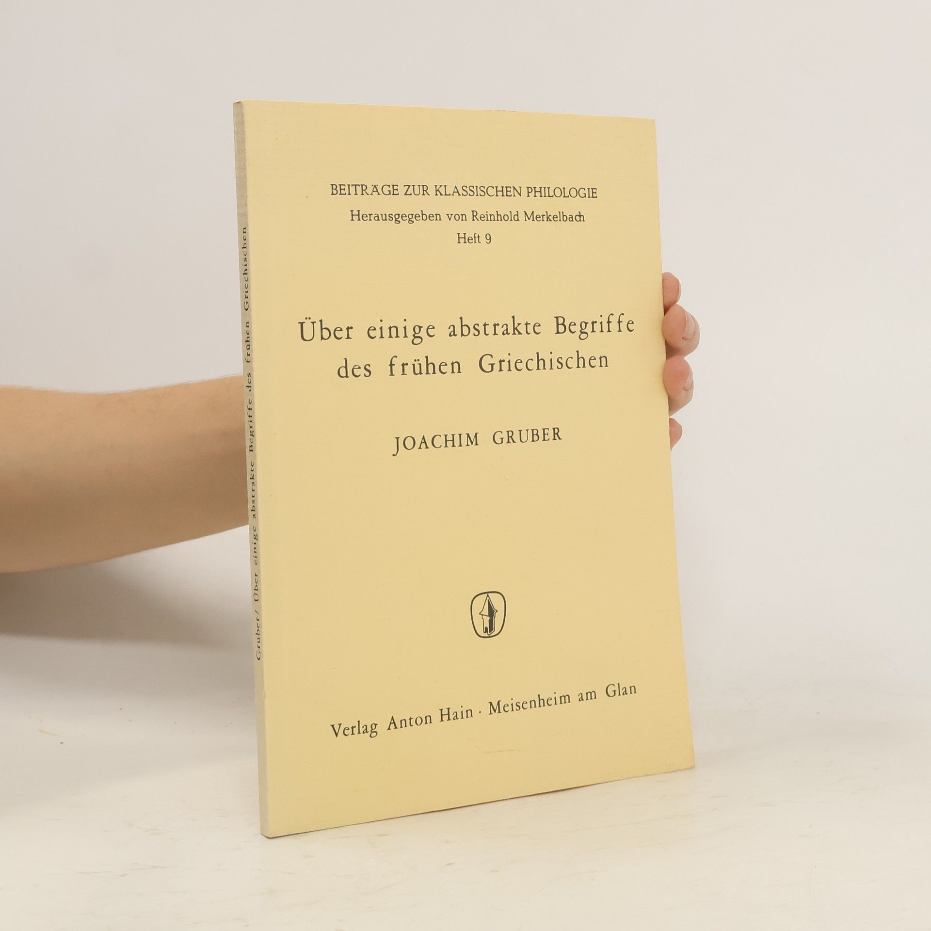 Joachim Gruber Über einige abstrakte des frühen Griechischen