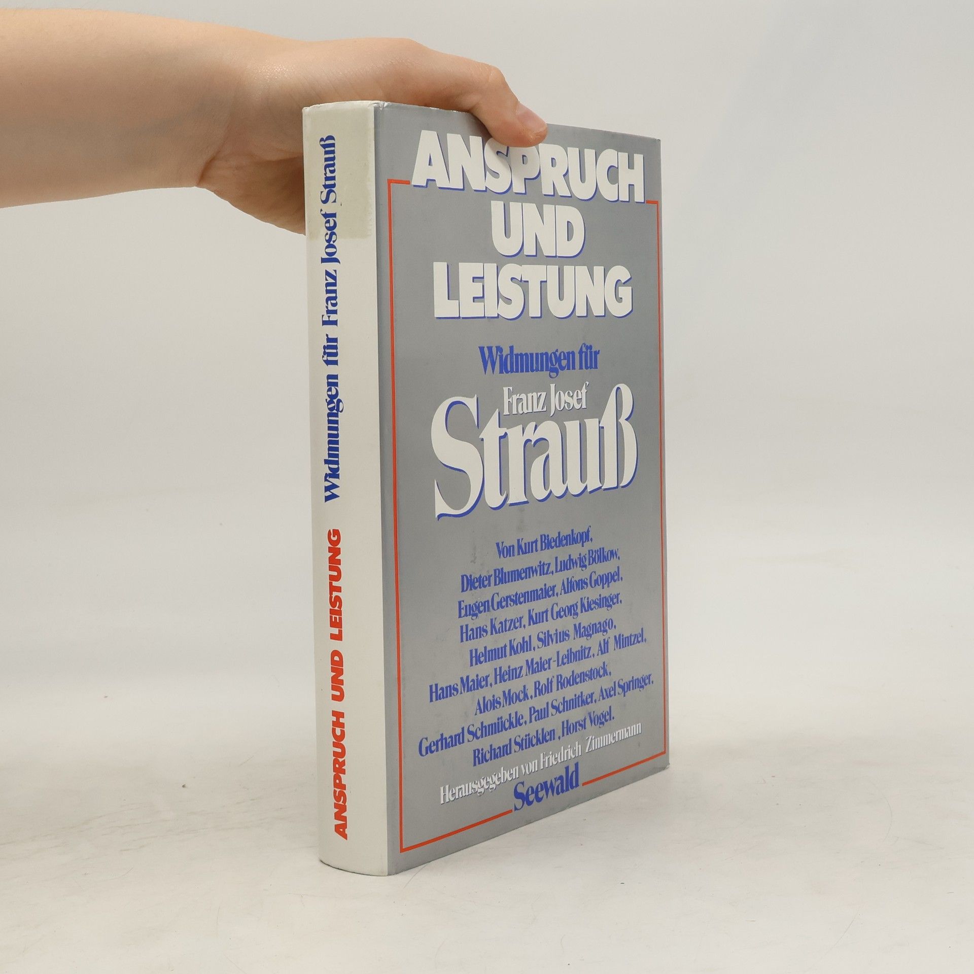 Friedrich Zimmermann Anspruch und Leistung
