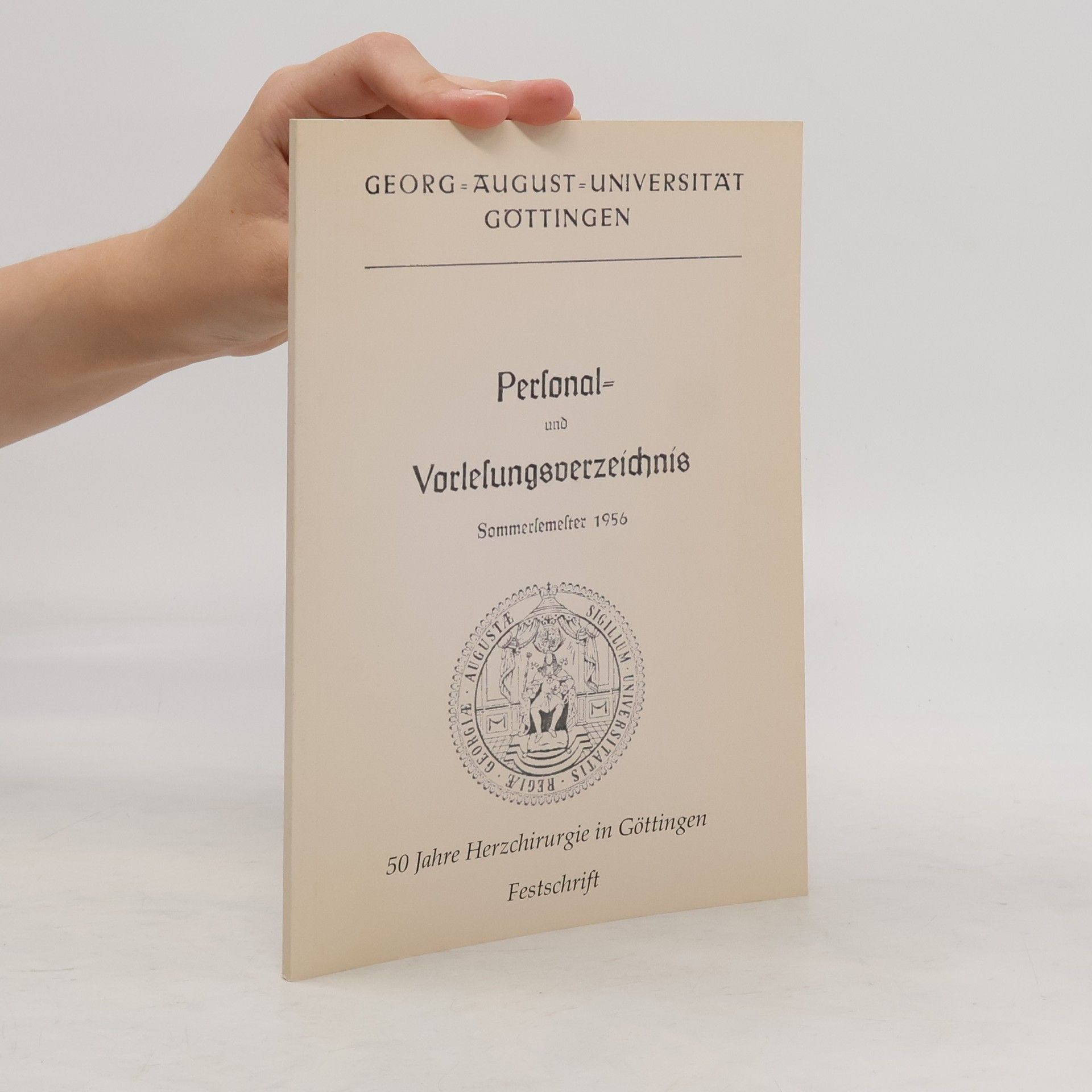 Autorenkollektiv Personal und Vorlesungsverzeichnis