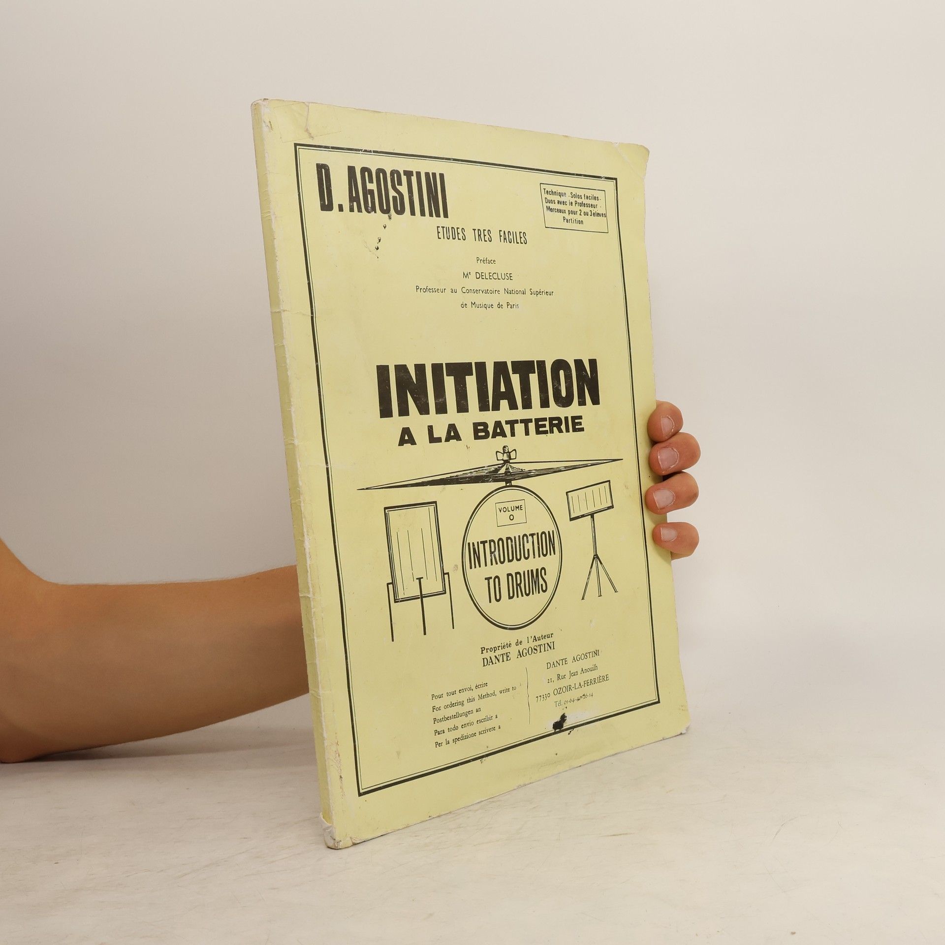 Dante Agostini Initiation a la Batterie