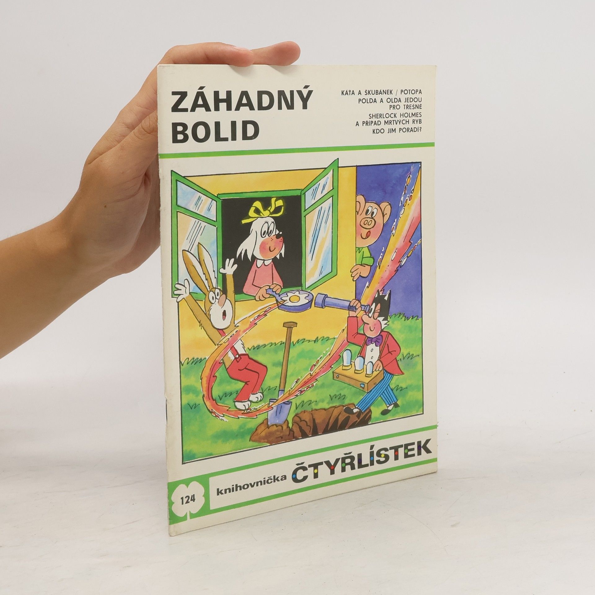 Jaroslav Němeček Čtyřlístek 124. Záhadný bolid