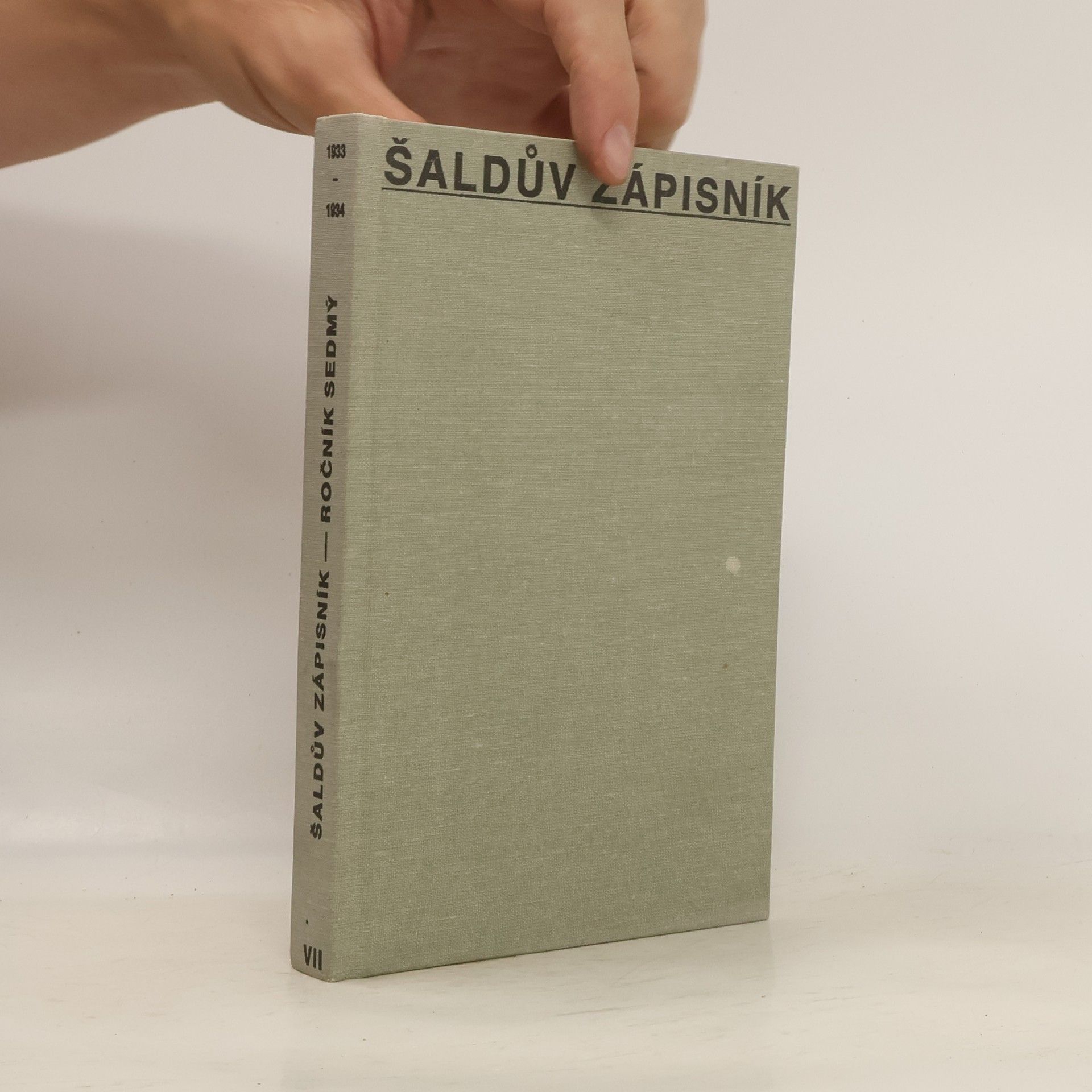 František Xaver Šalda Šaldův zápisník VIII., 1935-1936