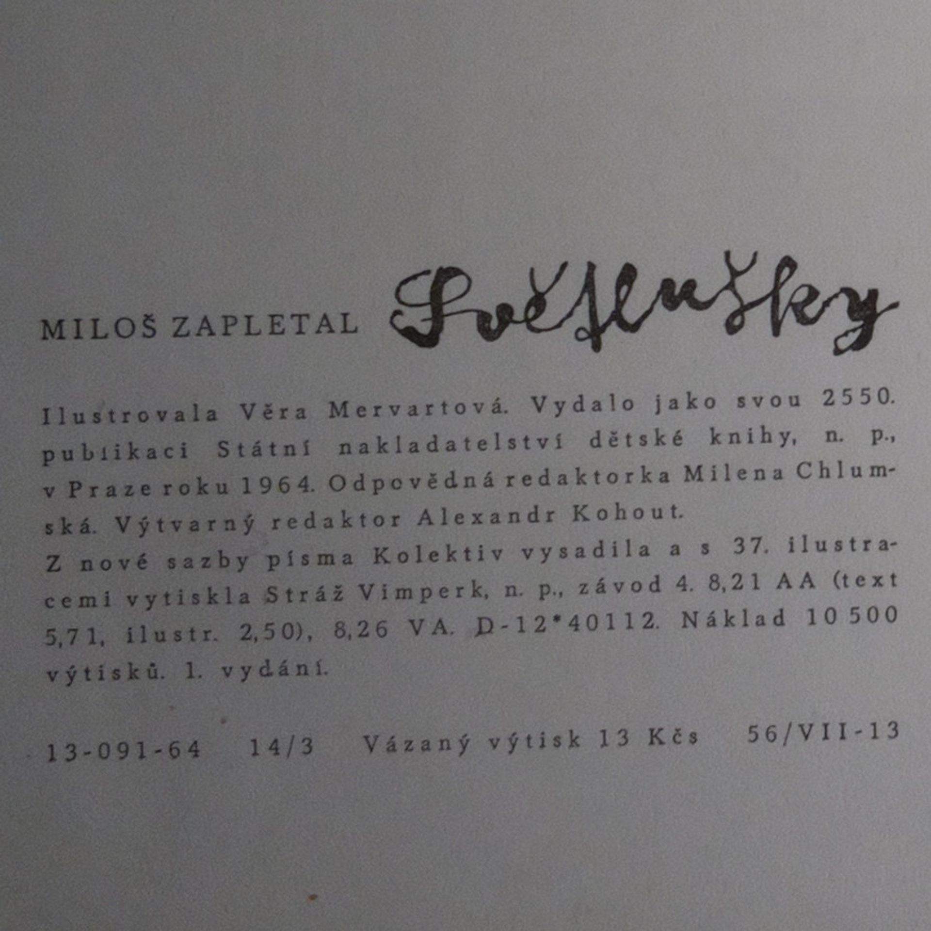 Miloš Zapletal Světlušky