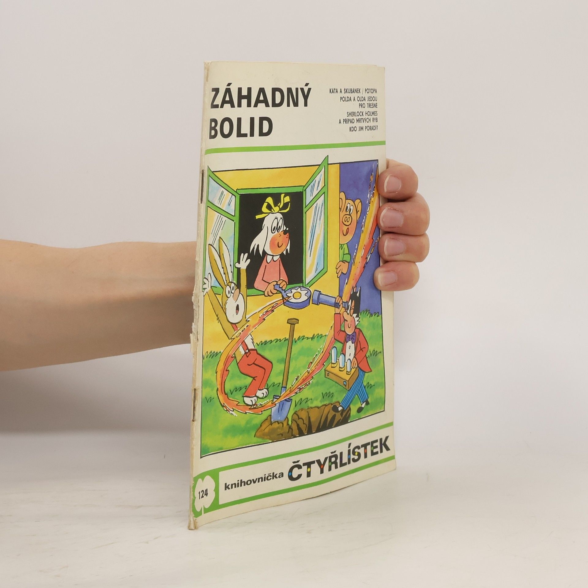 Jaroslav Němeček Čtyřlístek 124. Záhadný bolid