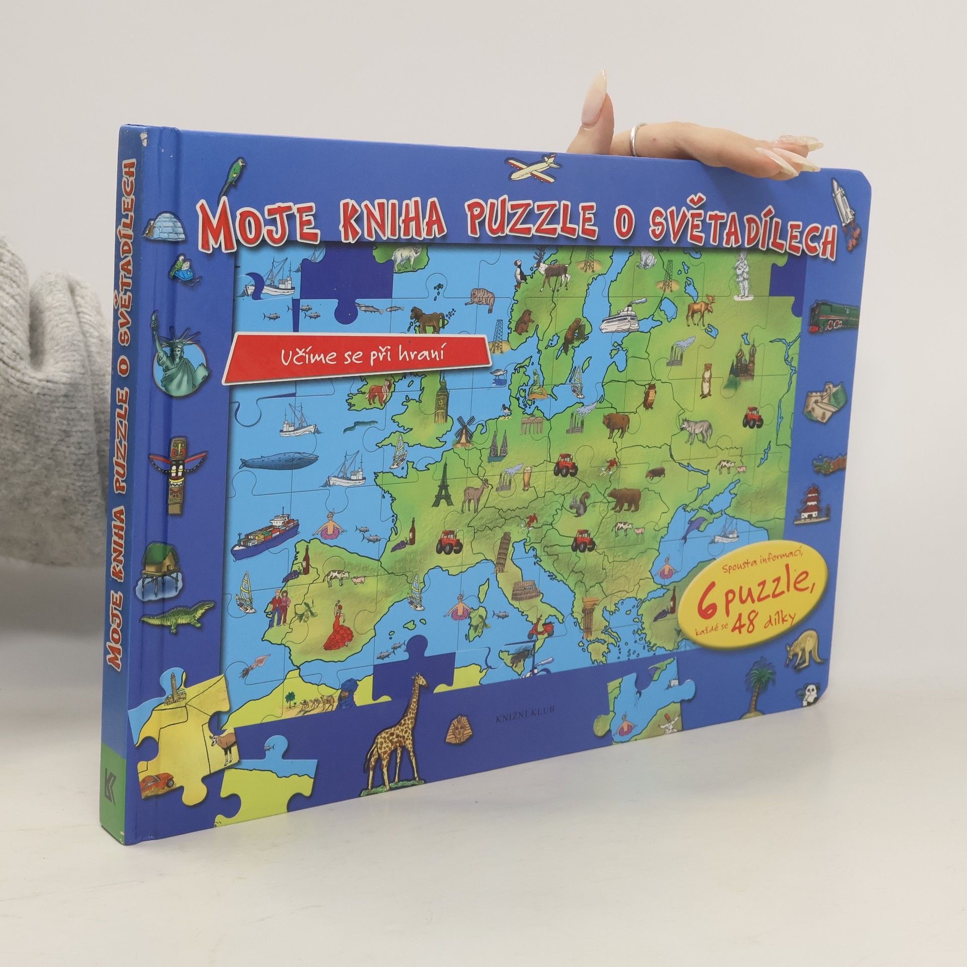 Friedemann Bedürftig Moje kniha puzzle o světadílech. Učíme se při hraní