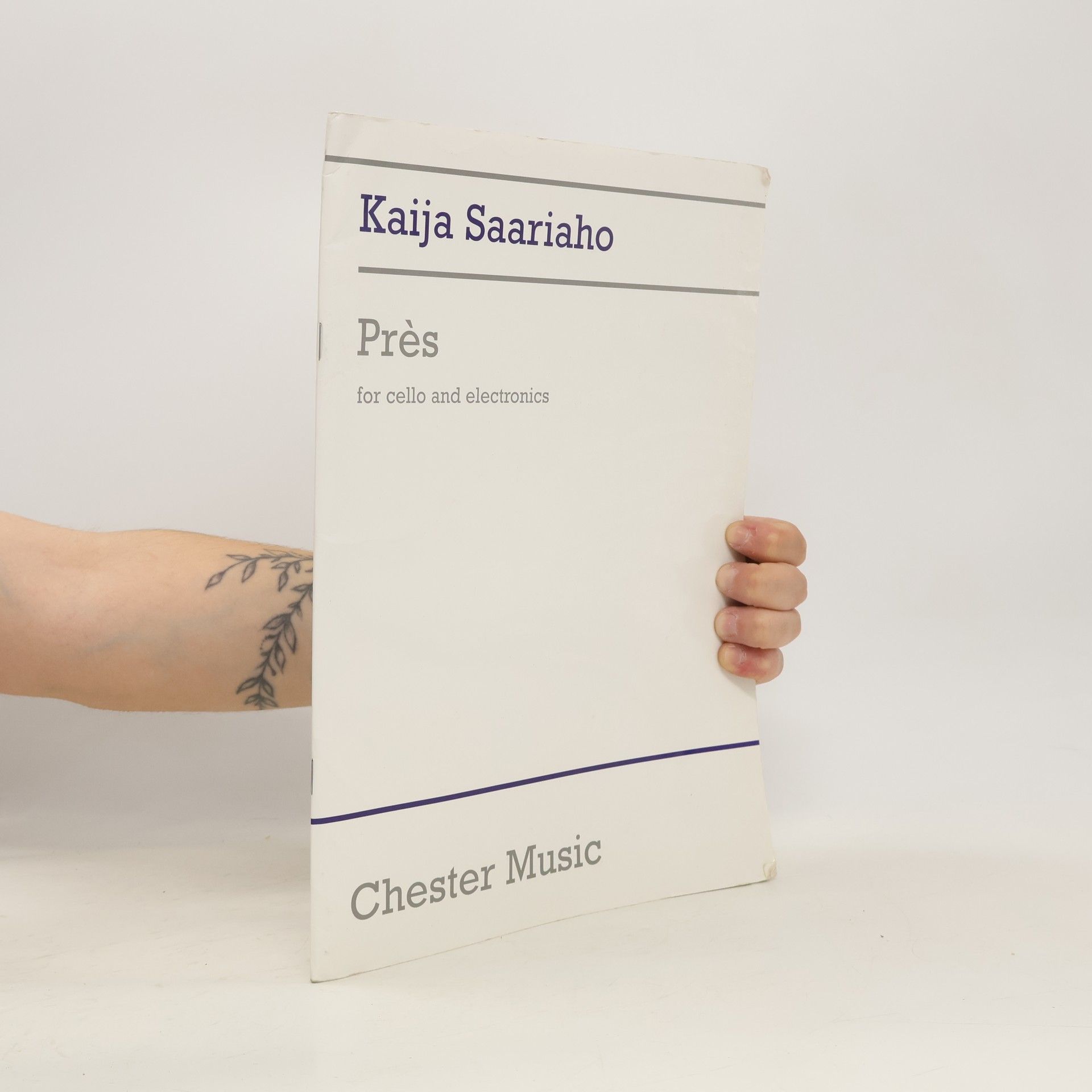 Kaija Saariaho Pres for cello and electronics