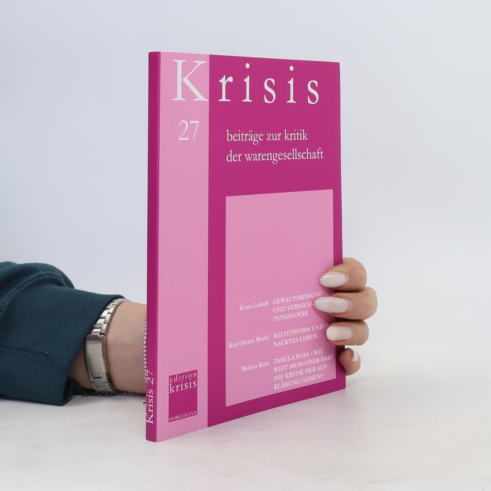 Collectif d'auteurs Krisis 27. Beiträge zur Kritik der Warengesellschaft Krisis