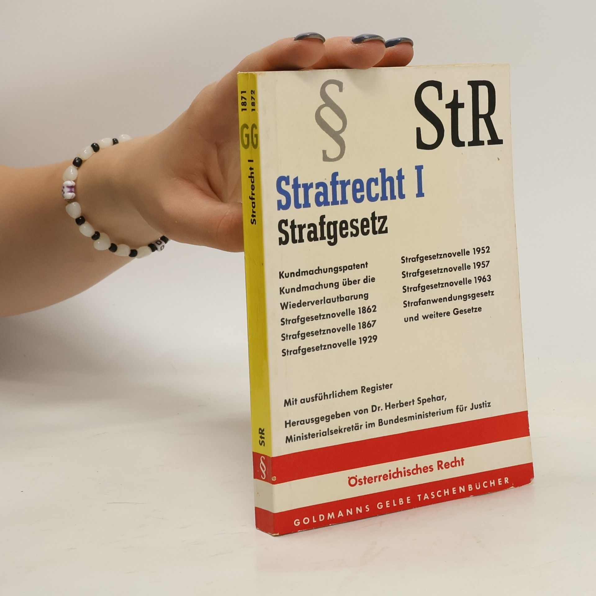 Herbert Spehar StR. Strafrecht I. Strafgesetz