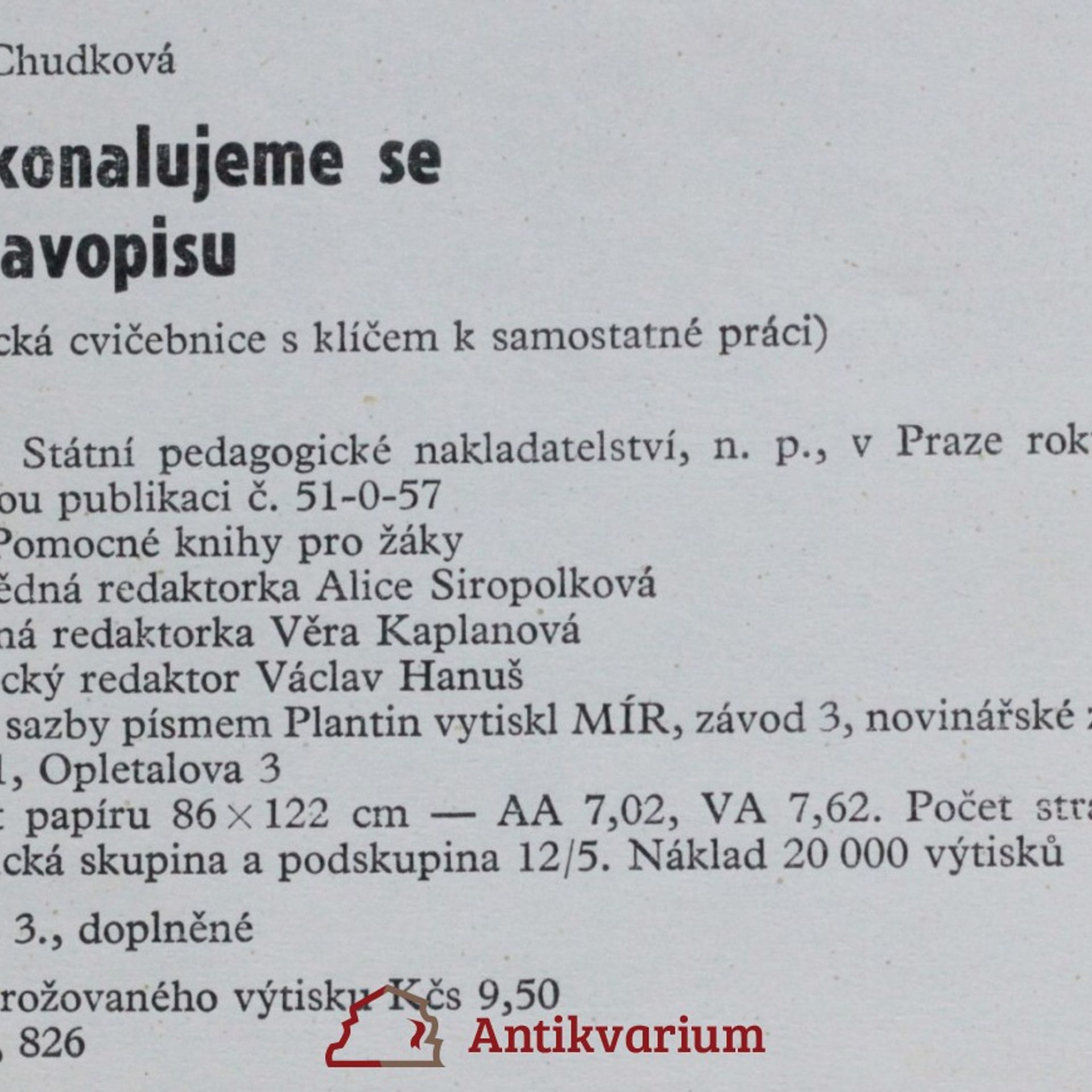 Jiřina Chudková Zdokonalujeme se v pravopisu