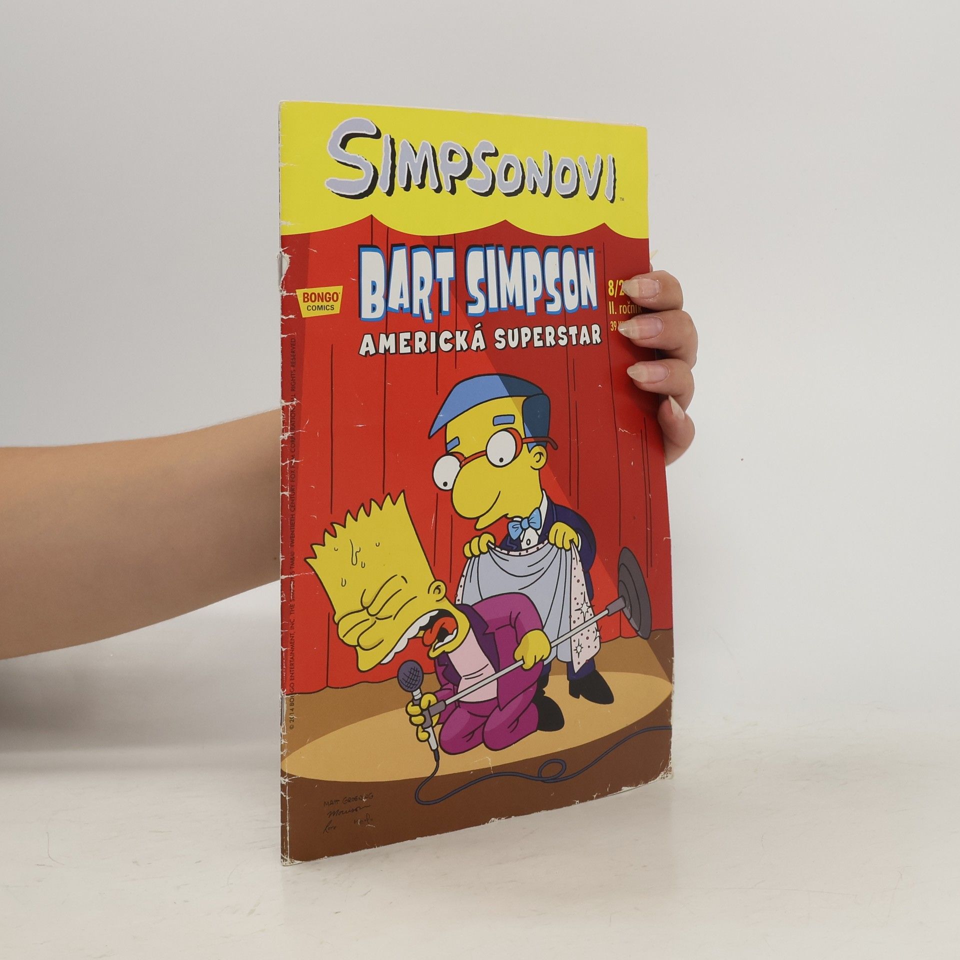 Matt Groening Bart Simpson 8/2014 Americká superstar