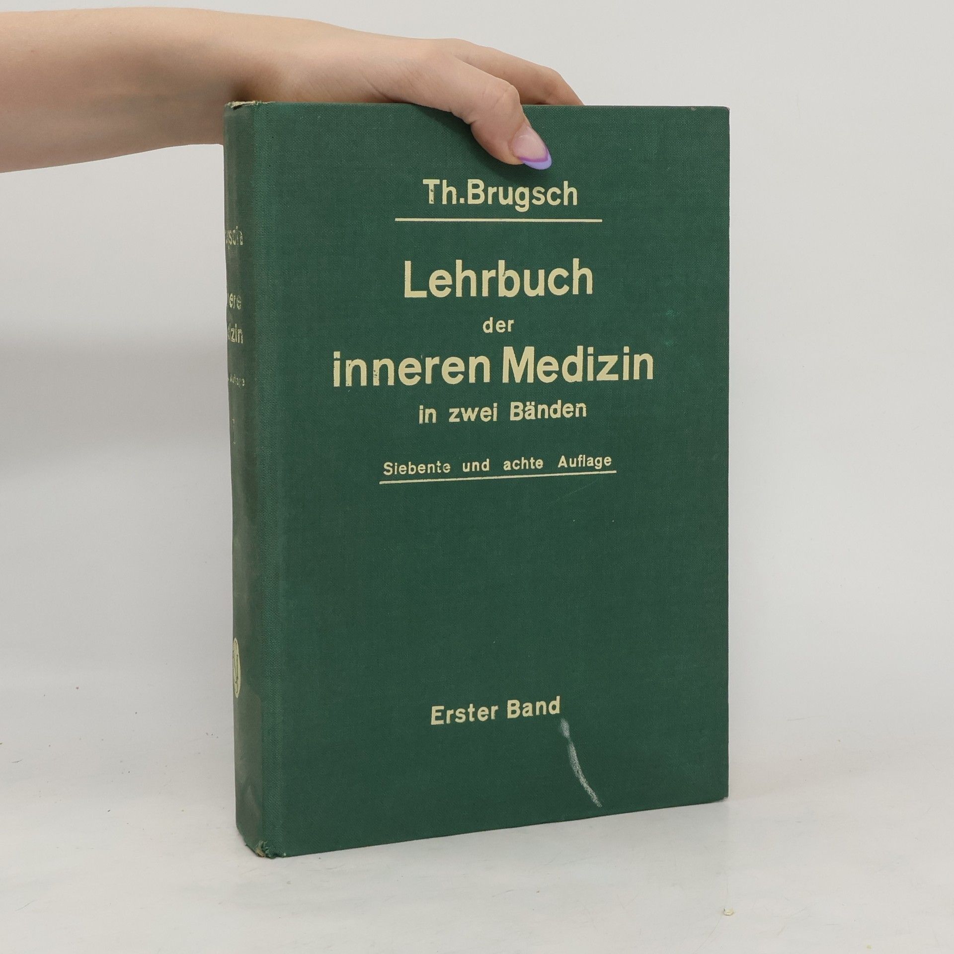 Theodor Brugsch Lehrbuch der inneren Medizin 1