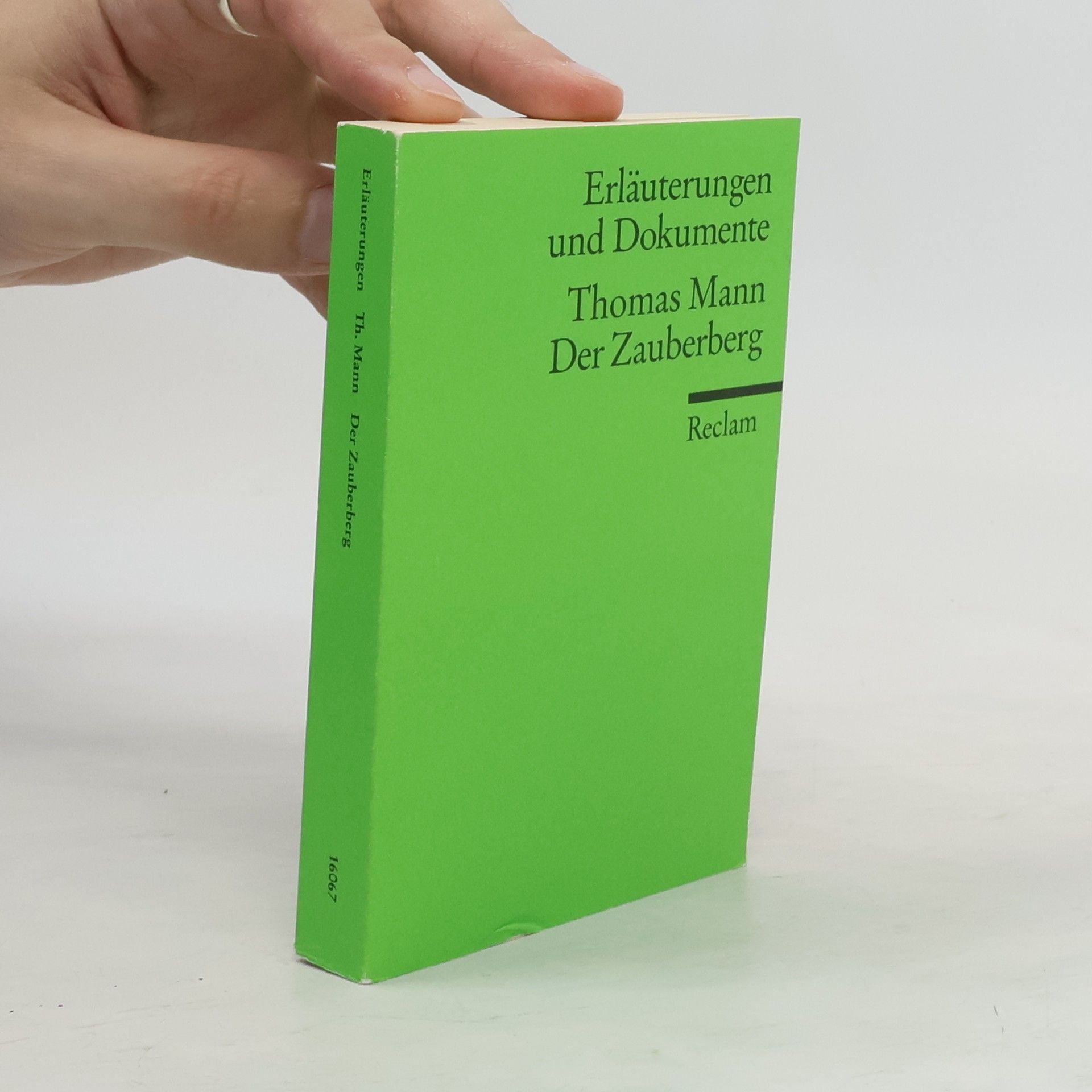 Daniela Langer Thomas Mann, Der Zauberberg