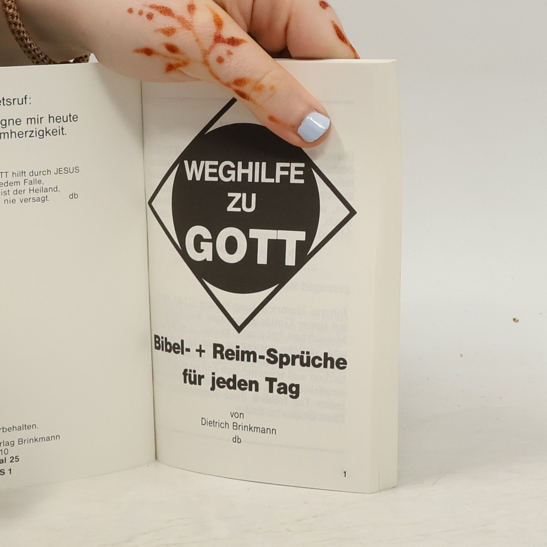 Dietrich Brinkmann Weghilfe zu Gott