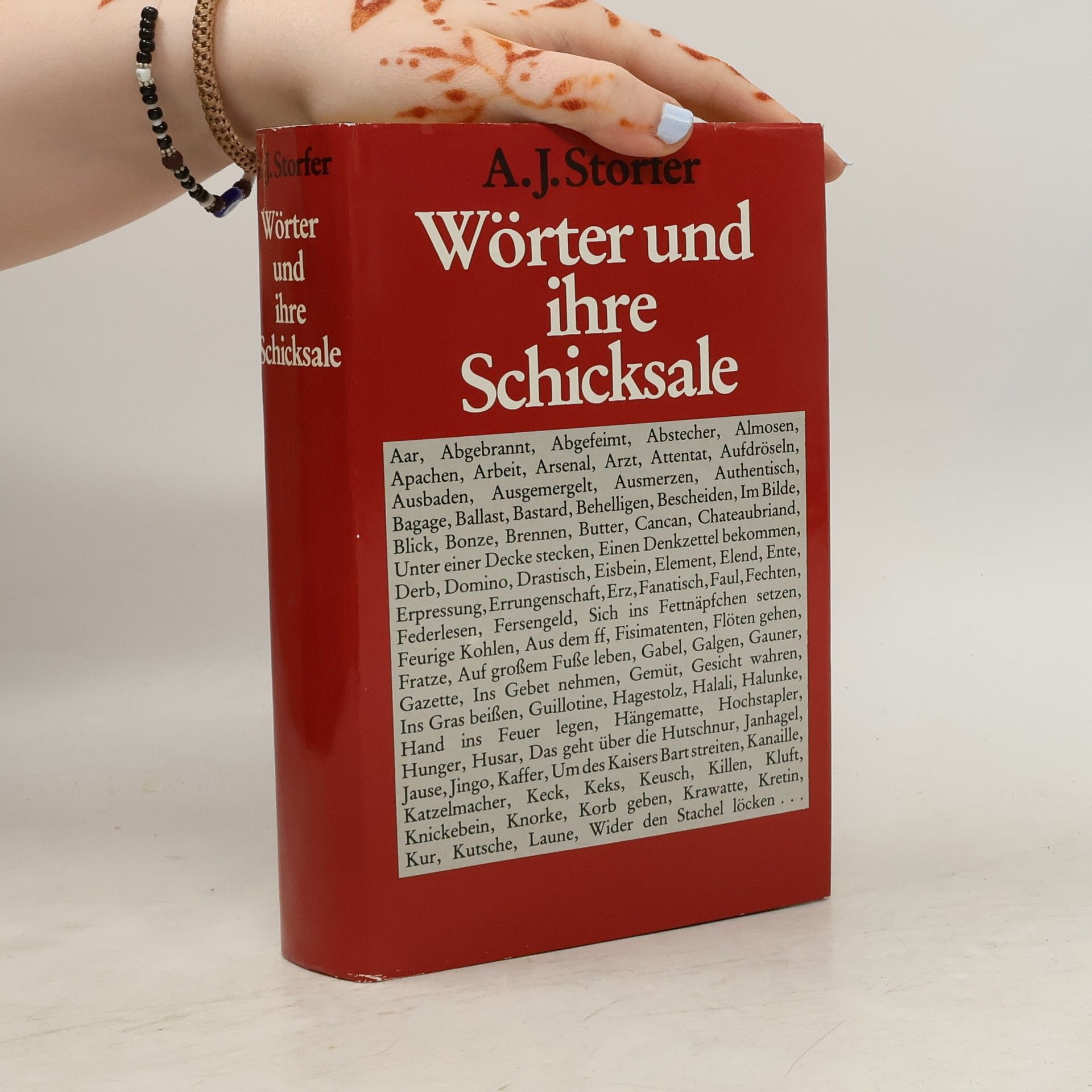 Adolf Josef Storfer Wörter und ihre Schicksale