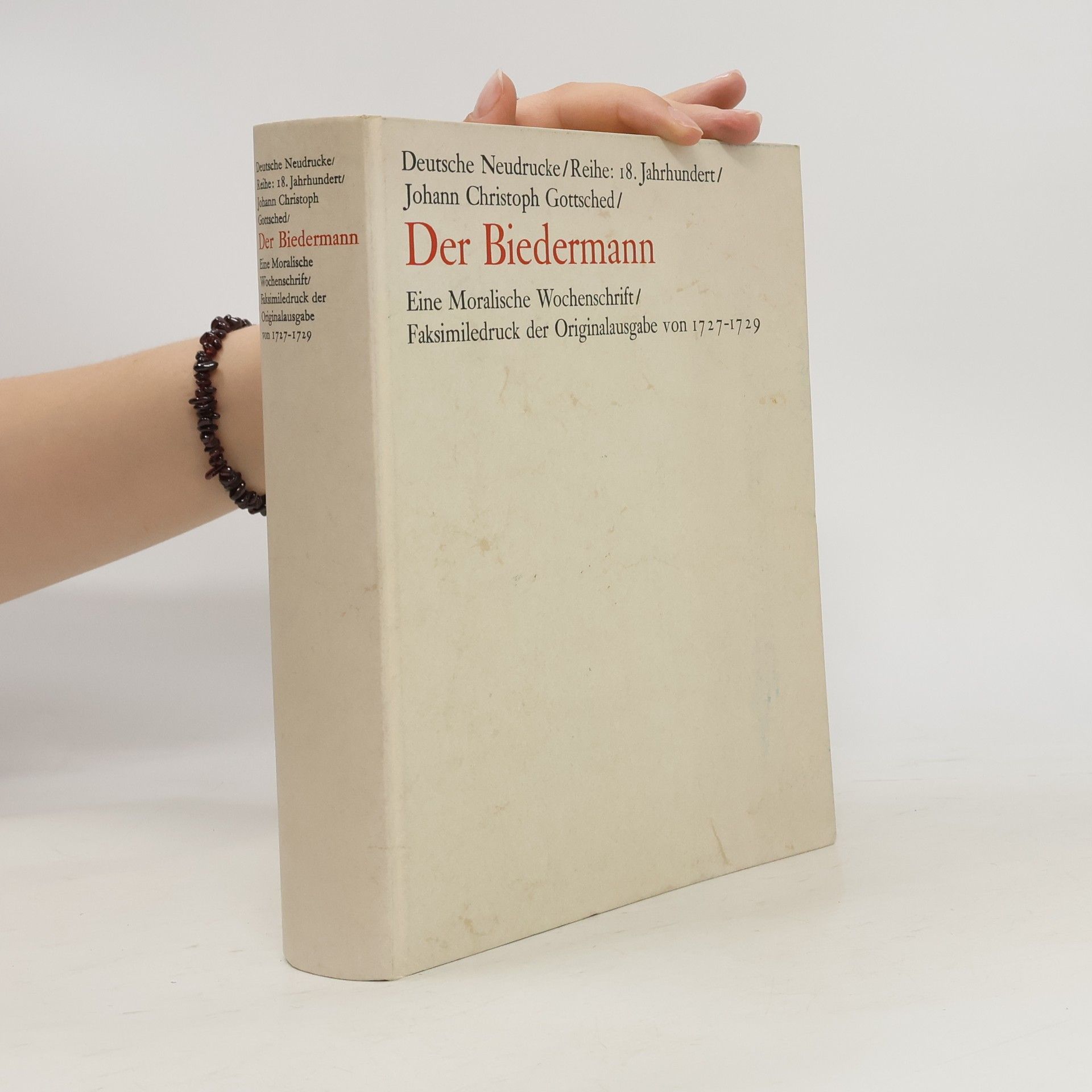 Johann Christoph Gottsched Der Biedermann