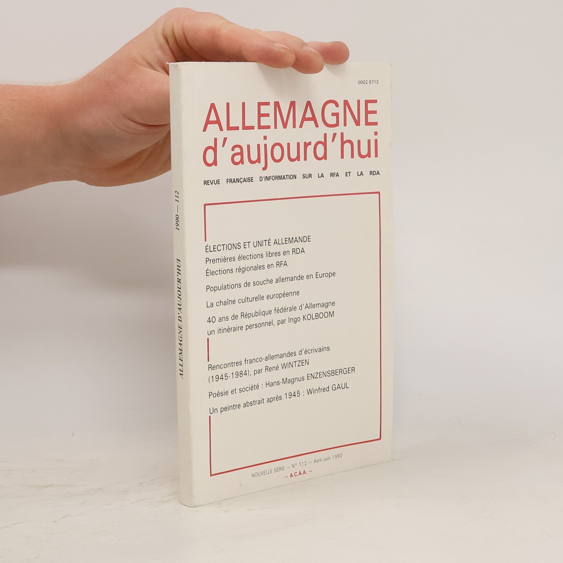 Autores varios Allemagne d'aujourd'hui 112