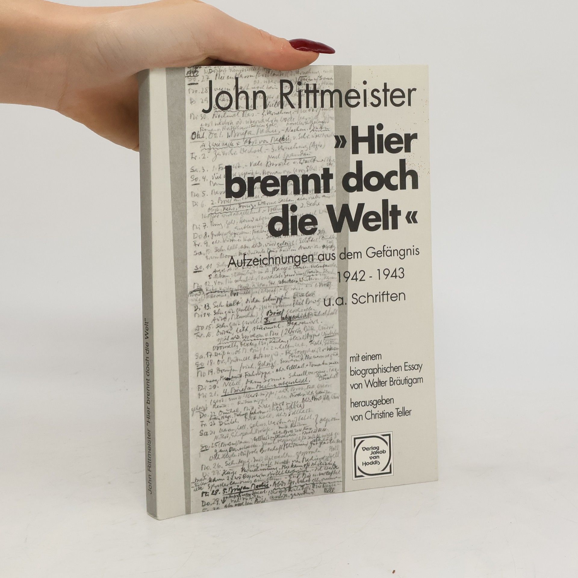 John Rittmeister "Hier brennt doch die Welt"