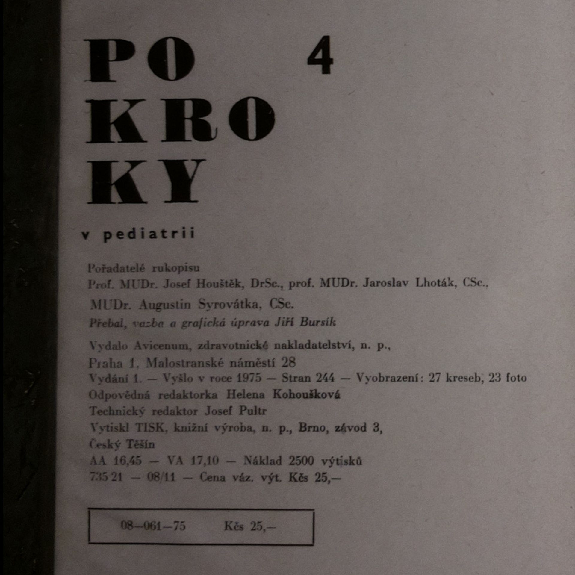 Augustin Syrovátka Pokroky v pediatrii 4