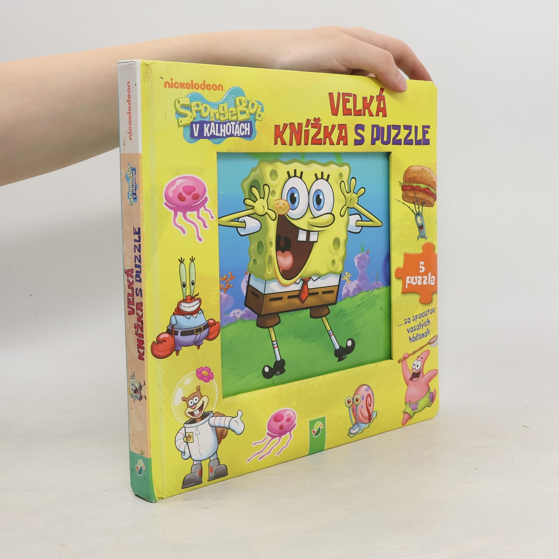 Various authors Velká knížka s puzzle. SpongeBob v kalhotách